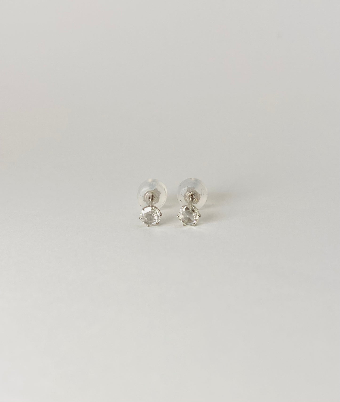 Pt ローズカットダイヤモンド 0.206ctピアス