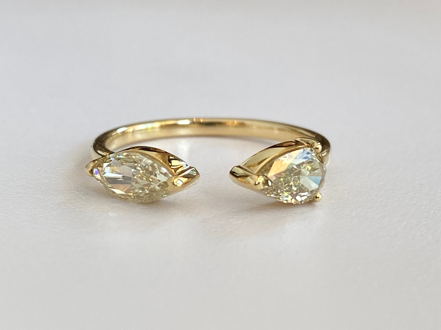 K18イエローゴールド ダイヤモンド0.89ct リング