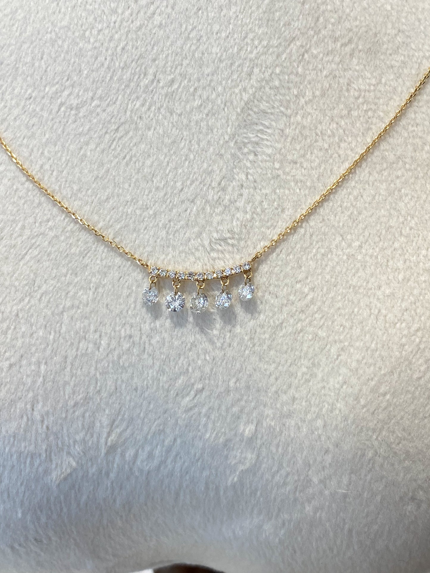 K18イエローゴールド ダイヤモンド 0.6ctネックレス