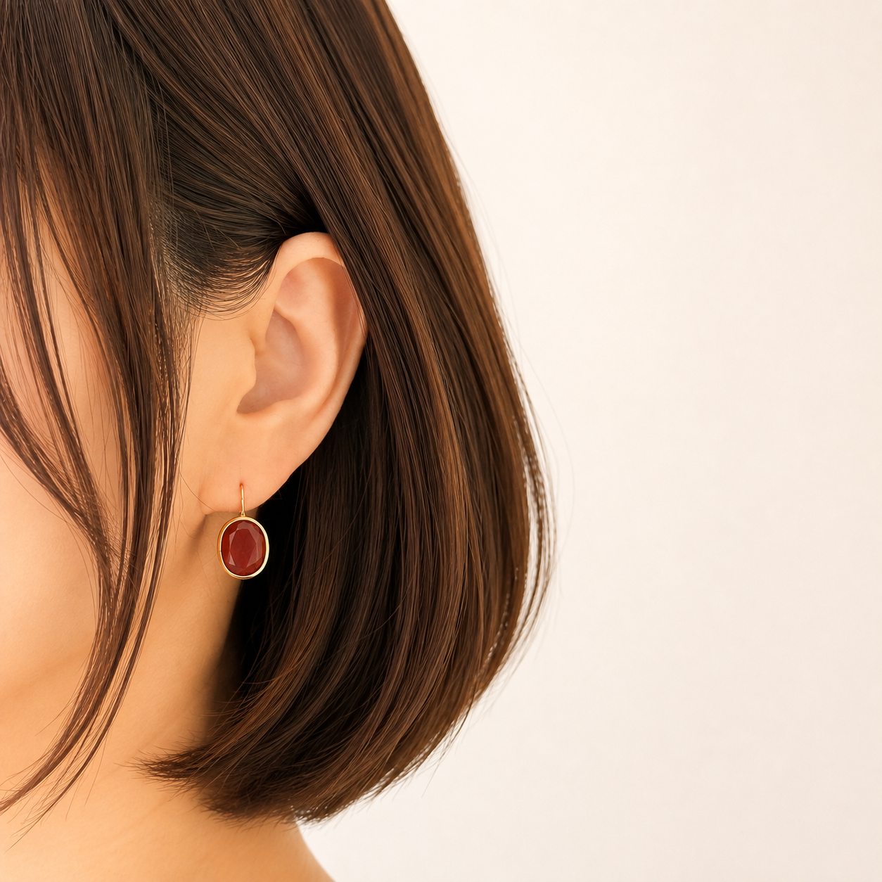 K10YG カーネリアンピアス