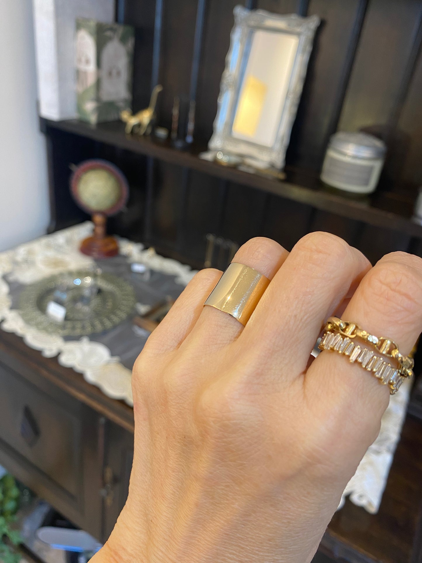 K10イエローゴールド 幅広リング