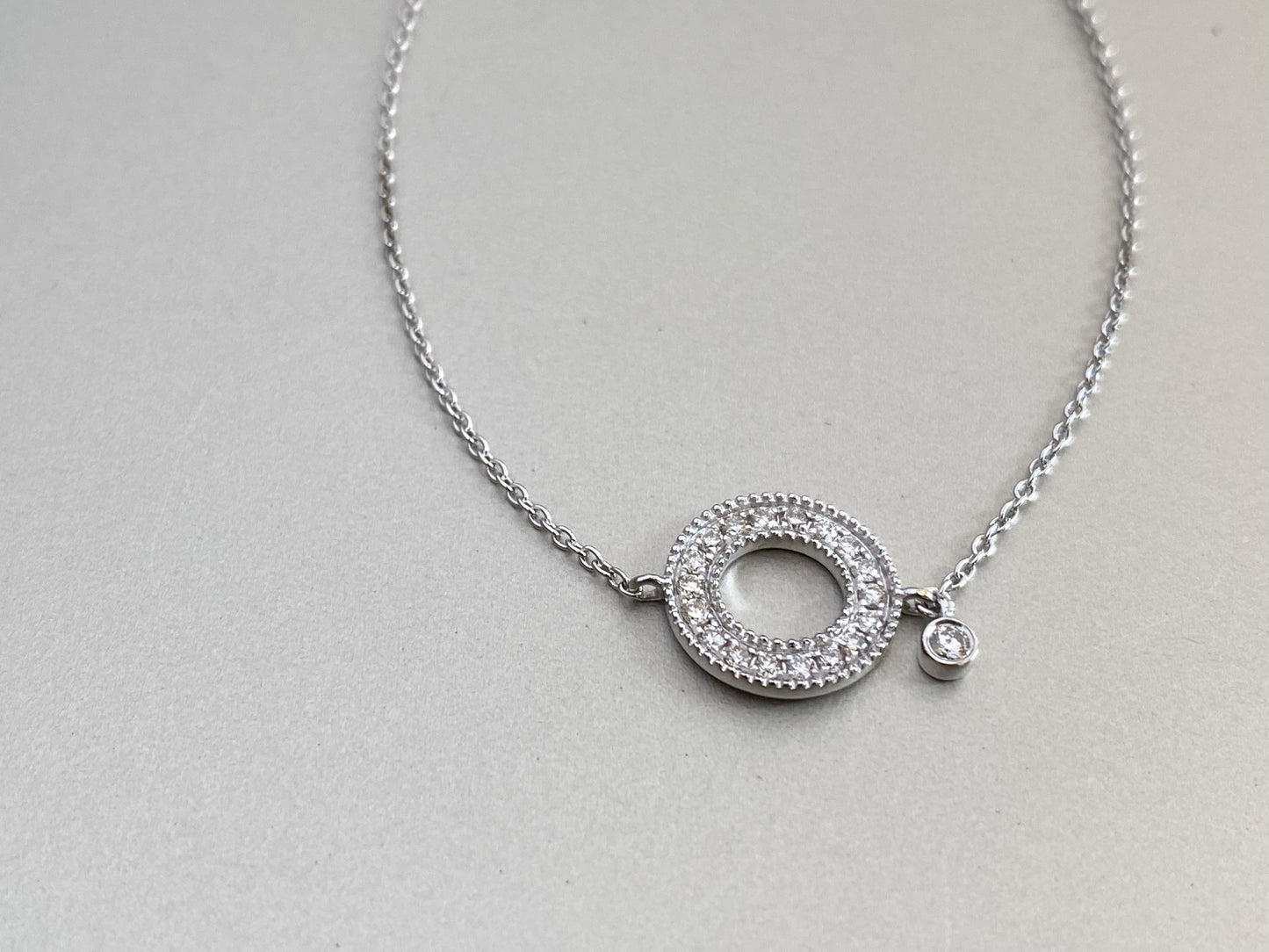 K18ホワイトゴールド ダイヤモンド0.17ct ブレスレット