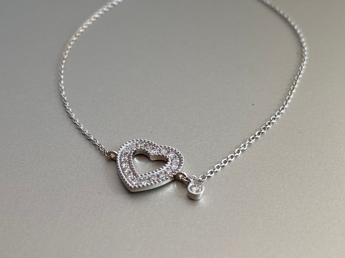 K18ホワイトゴールド ダイヤモンド 0.17ct ブレスレット