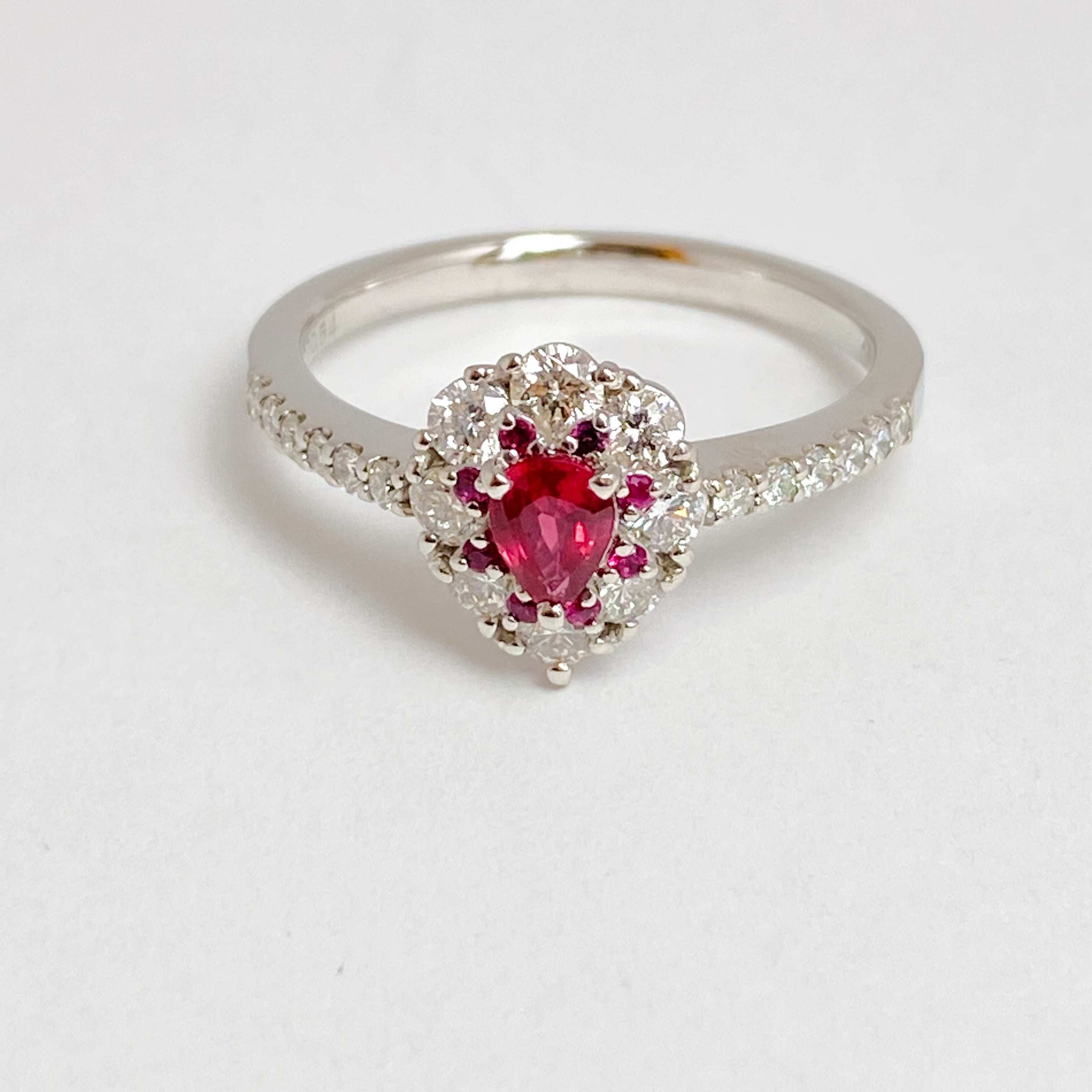 ルビー、プラチナ、ダイヤモンドリング Pt ルビー・ダイヤモンド0.54ctリング – Aprile Bijoux