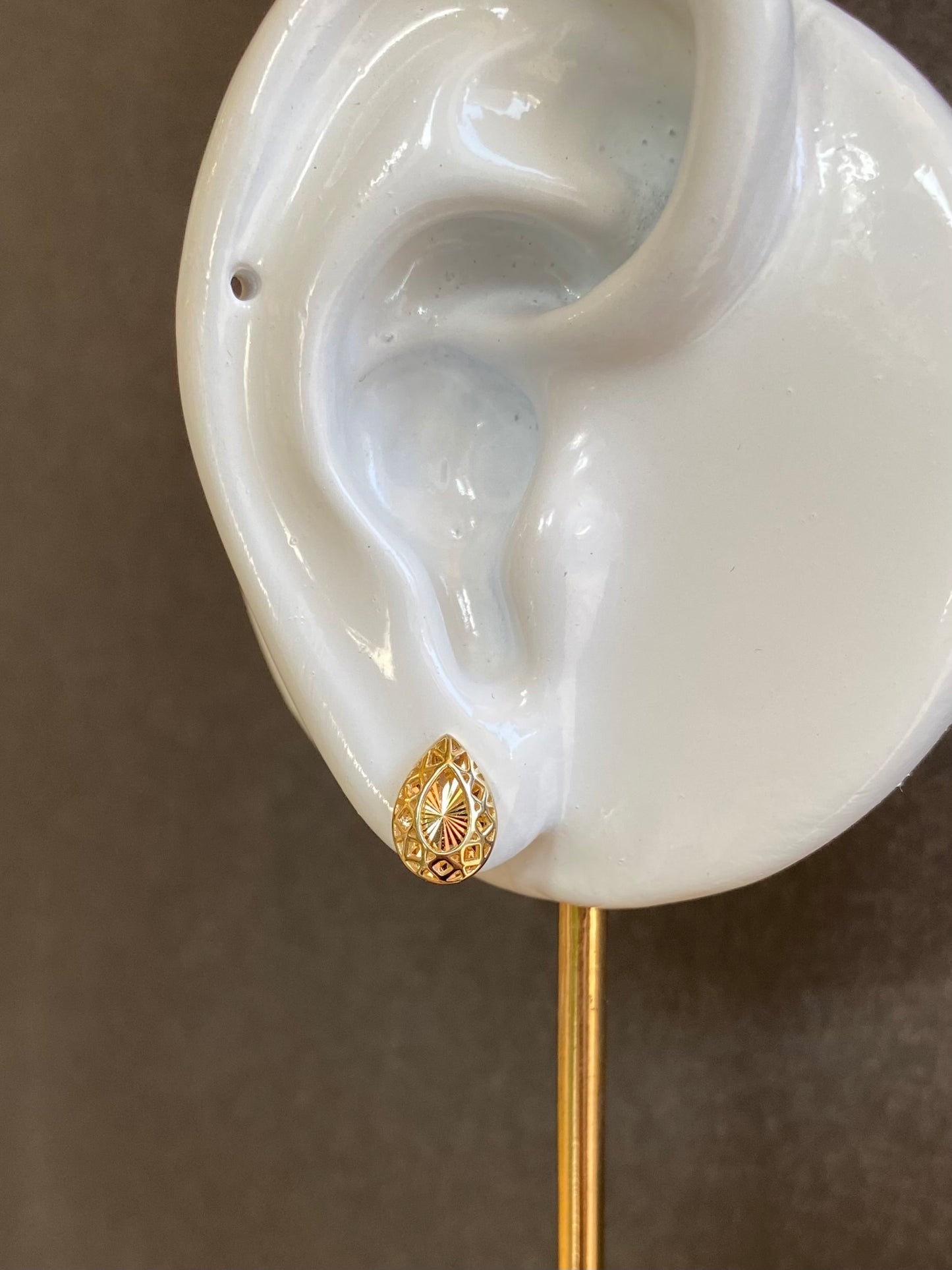 K14イエローゴールド地金ピアス