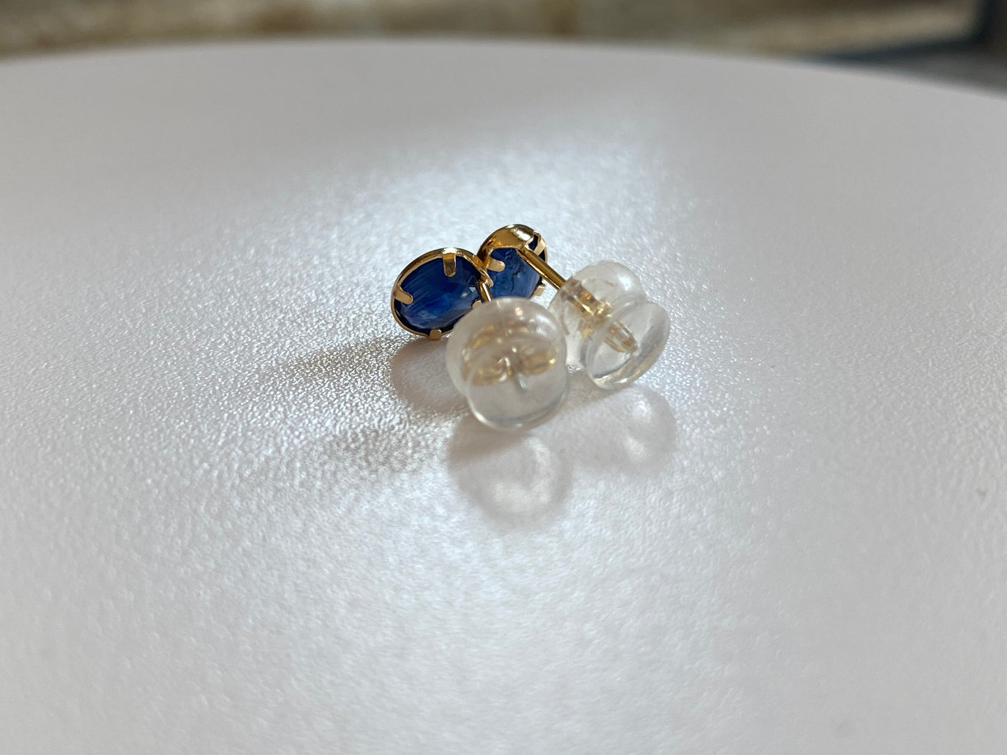 K18イエローゴールド サファイアピアス