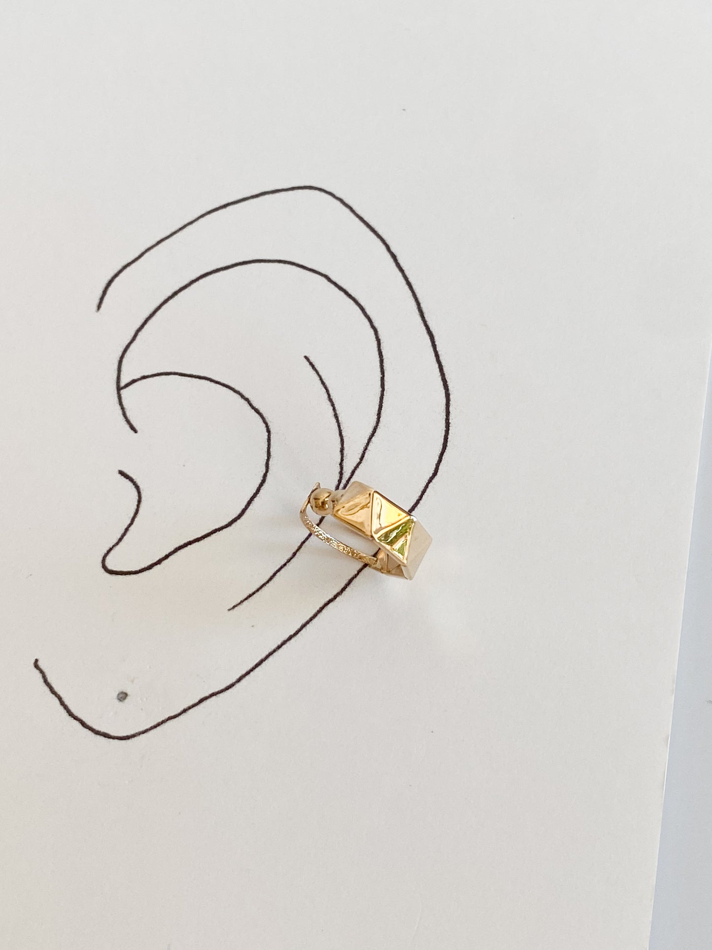 K10イエローゴールド地金カフ