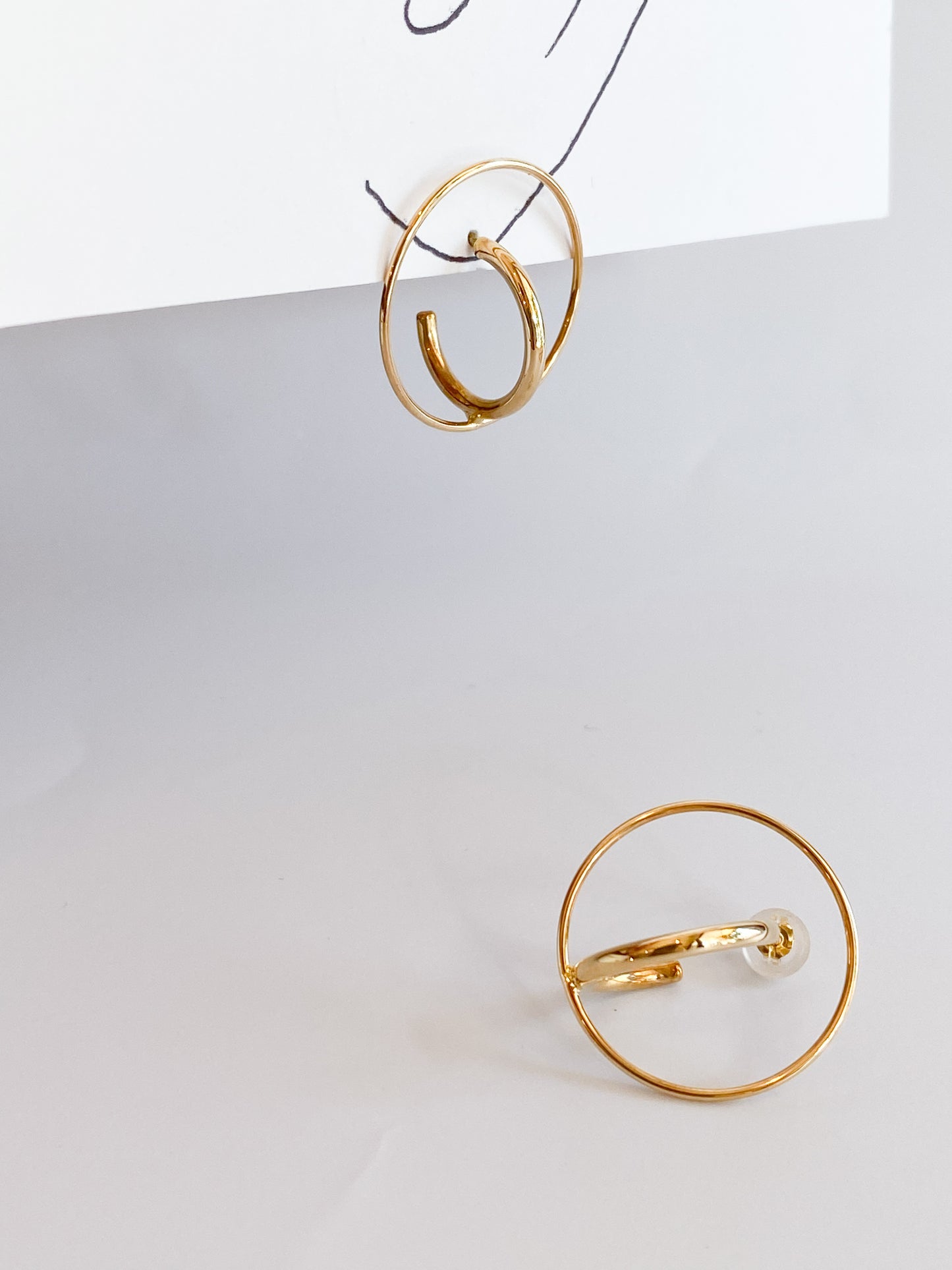 K18イエローゴールド地金ピアス