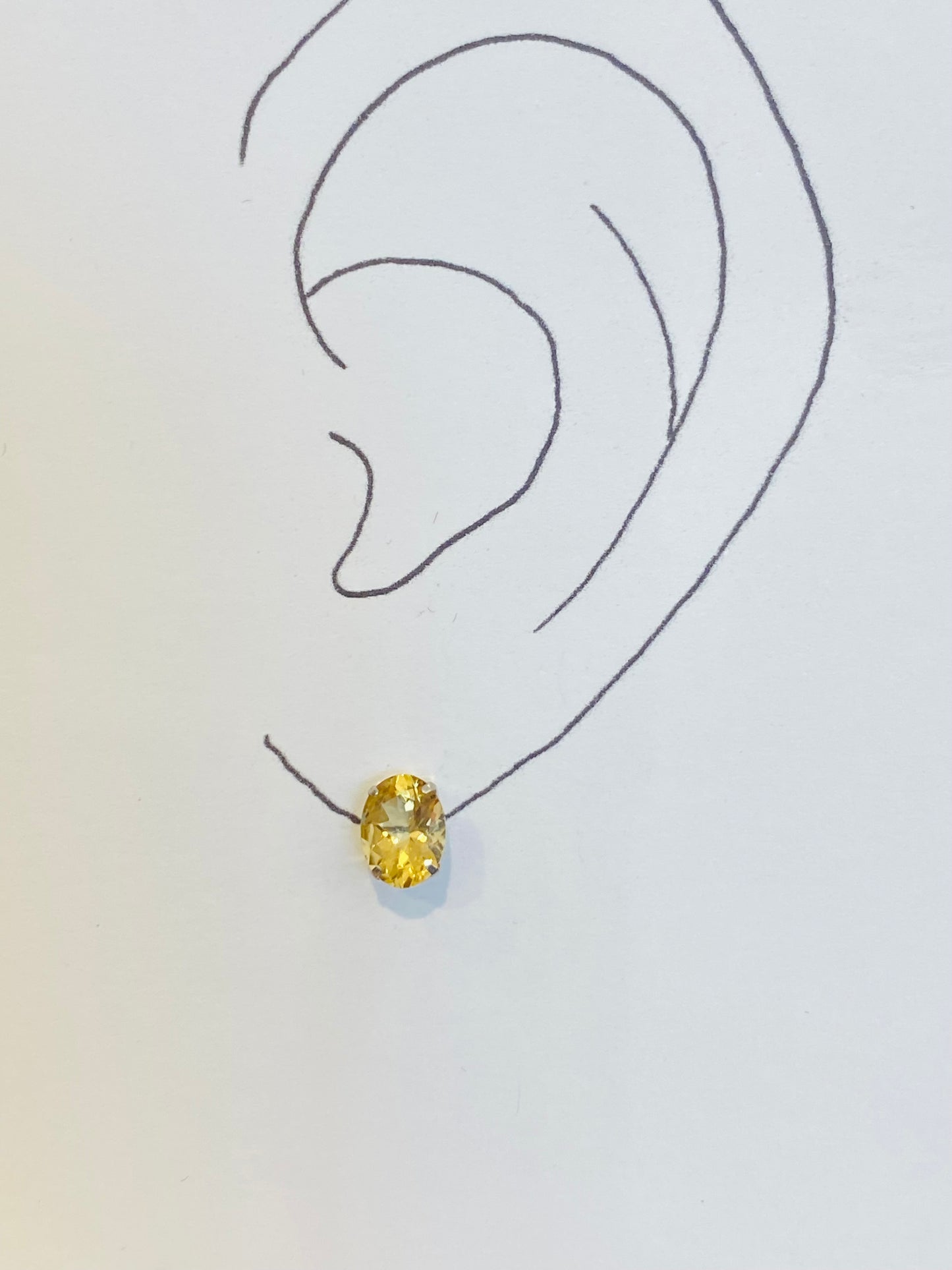 Ptイエローベリルピアス