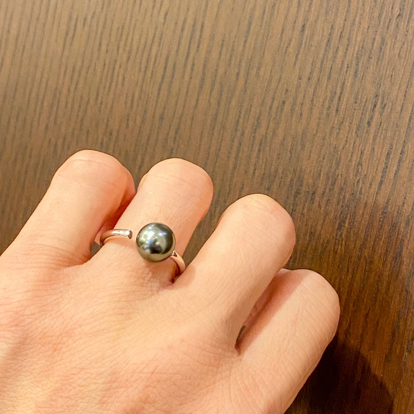 SV南洋黒蝶真珠リング