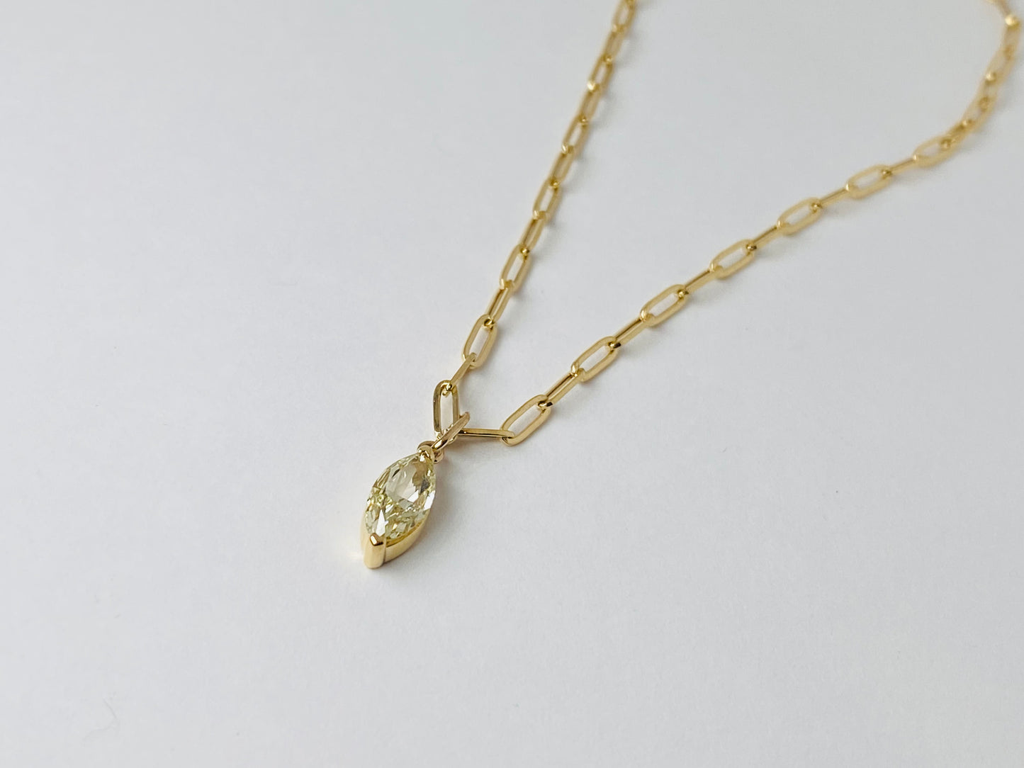 K18イエローゴールドダイヤモンド0.45ctネックレストップ