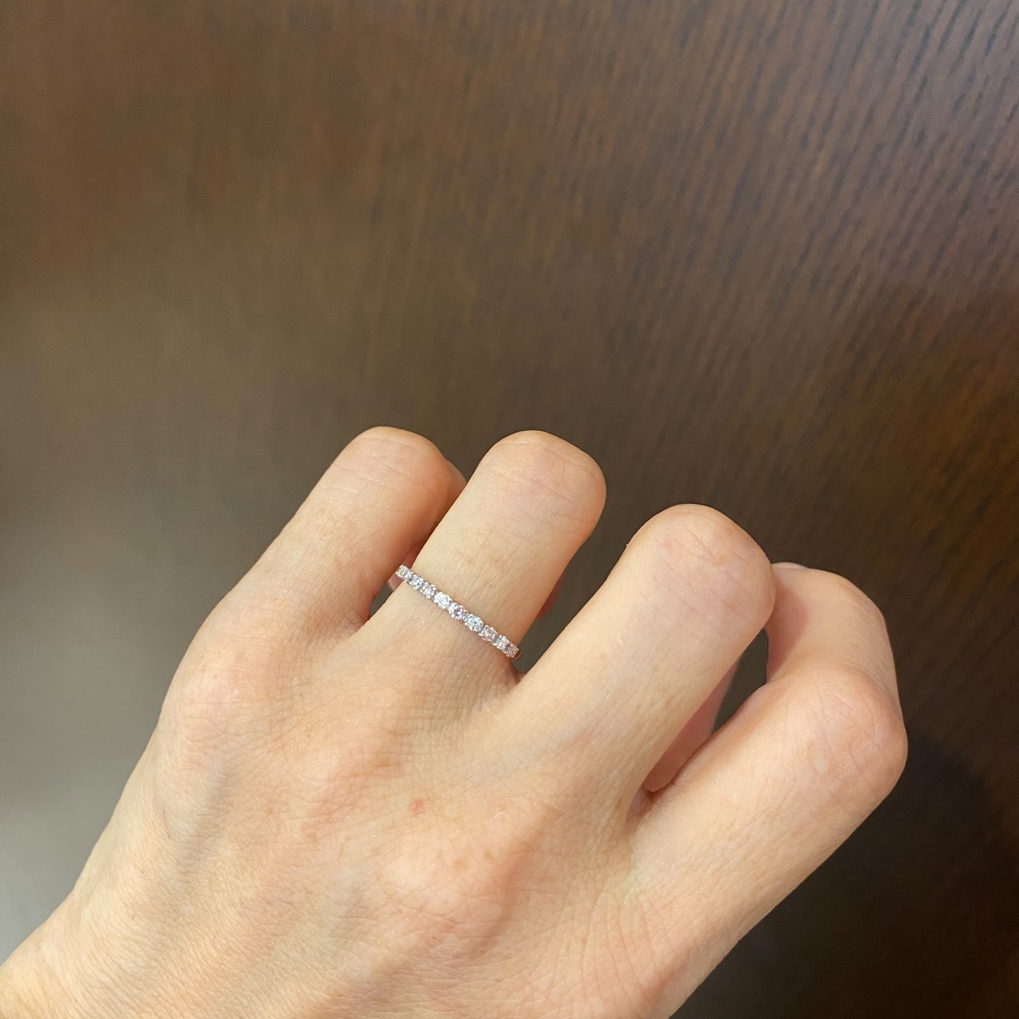 Ptピンクダイヤモンド ダイヤモンド トータル0.2ctリング