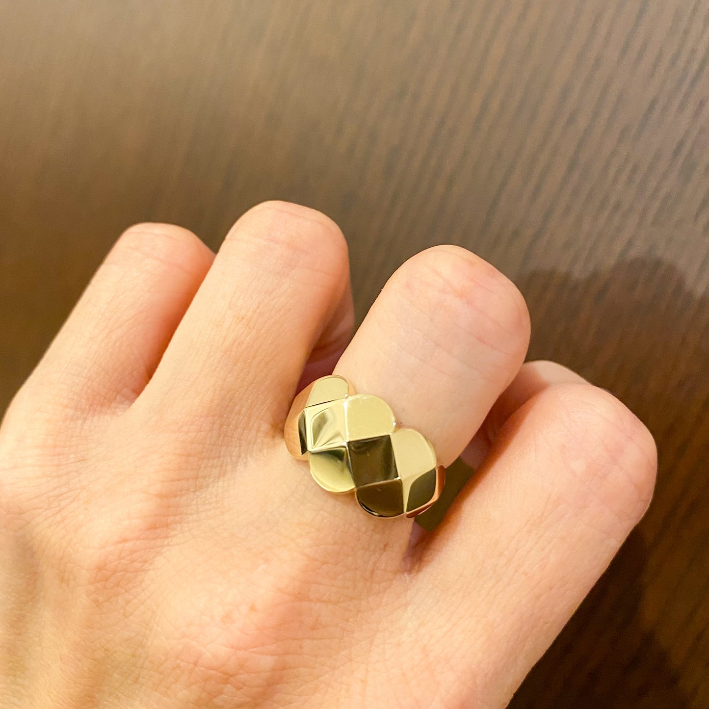 K10イエローゴールド 地金リング