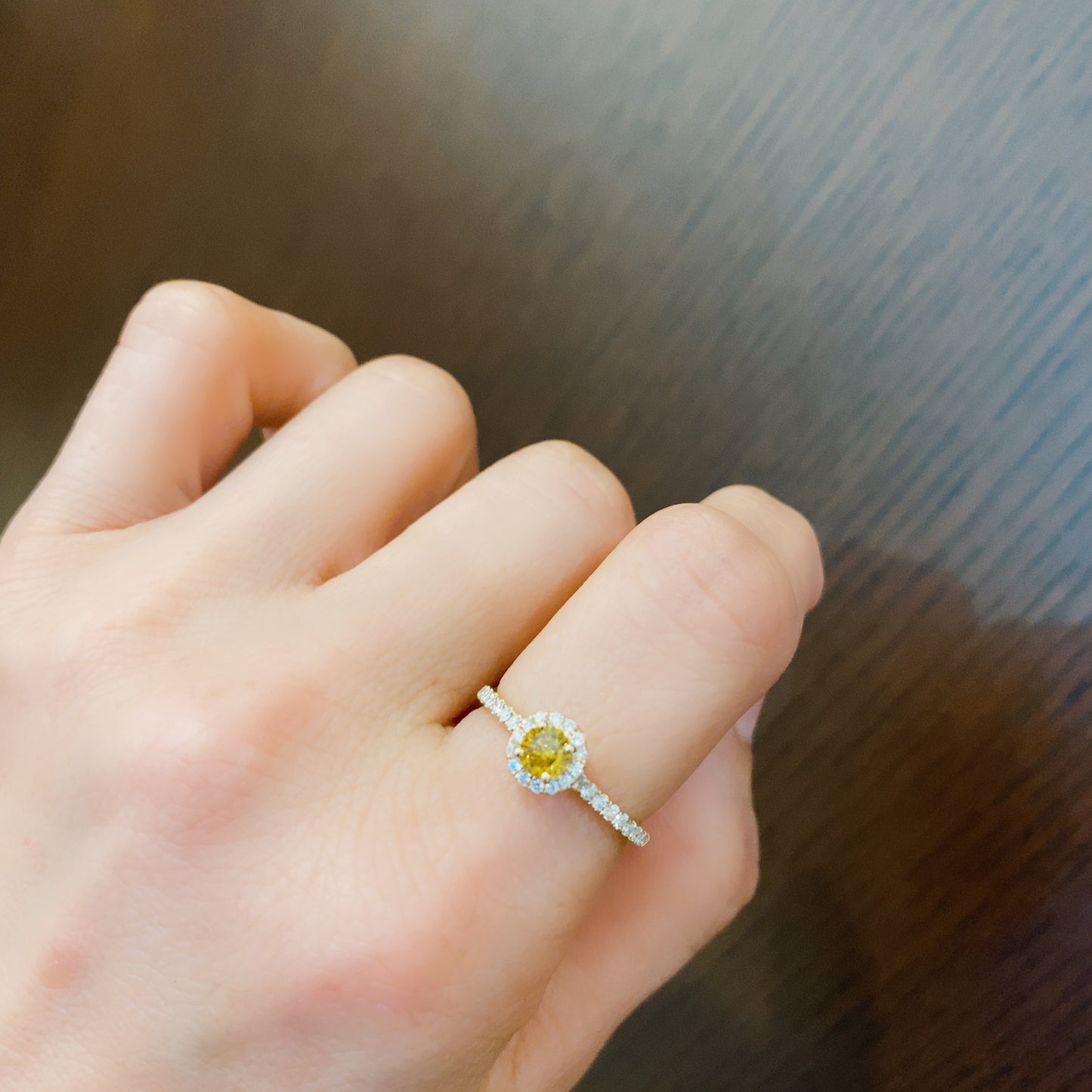 K18イエローゴールド ダイヤモンド 0.59ctリング