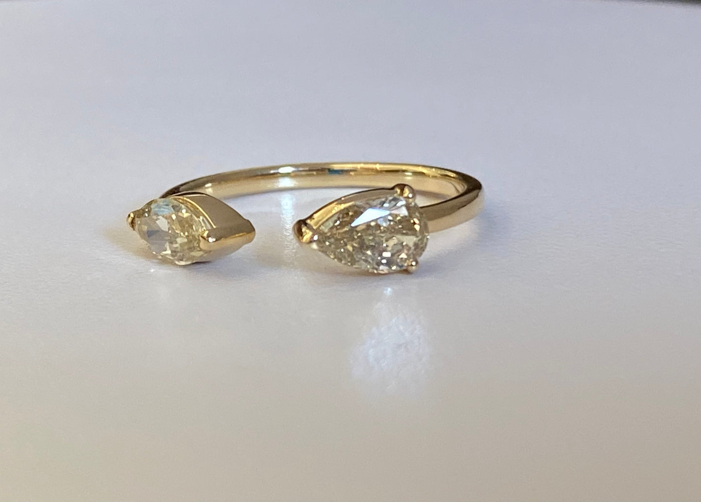 K18イエローゴールド ダイヤモンド0.89ct リング