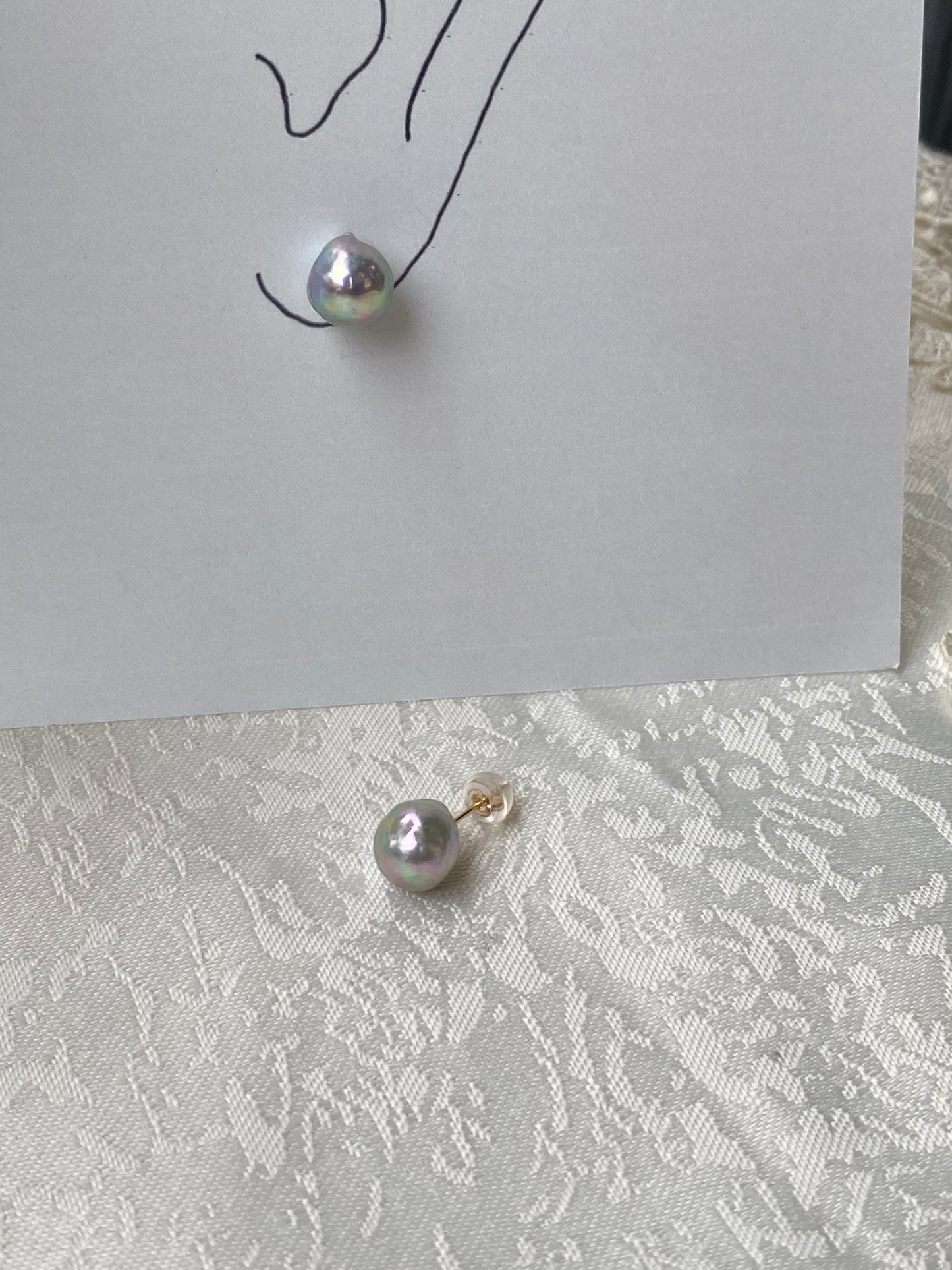 K18 パール(あこや)ピアス