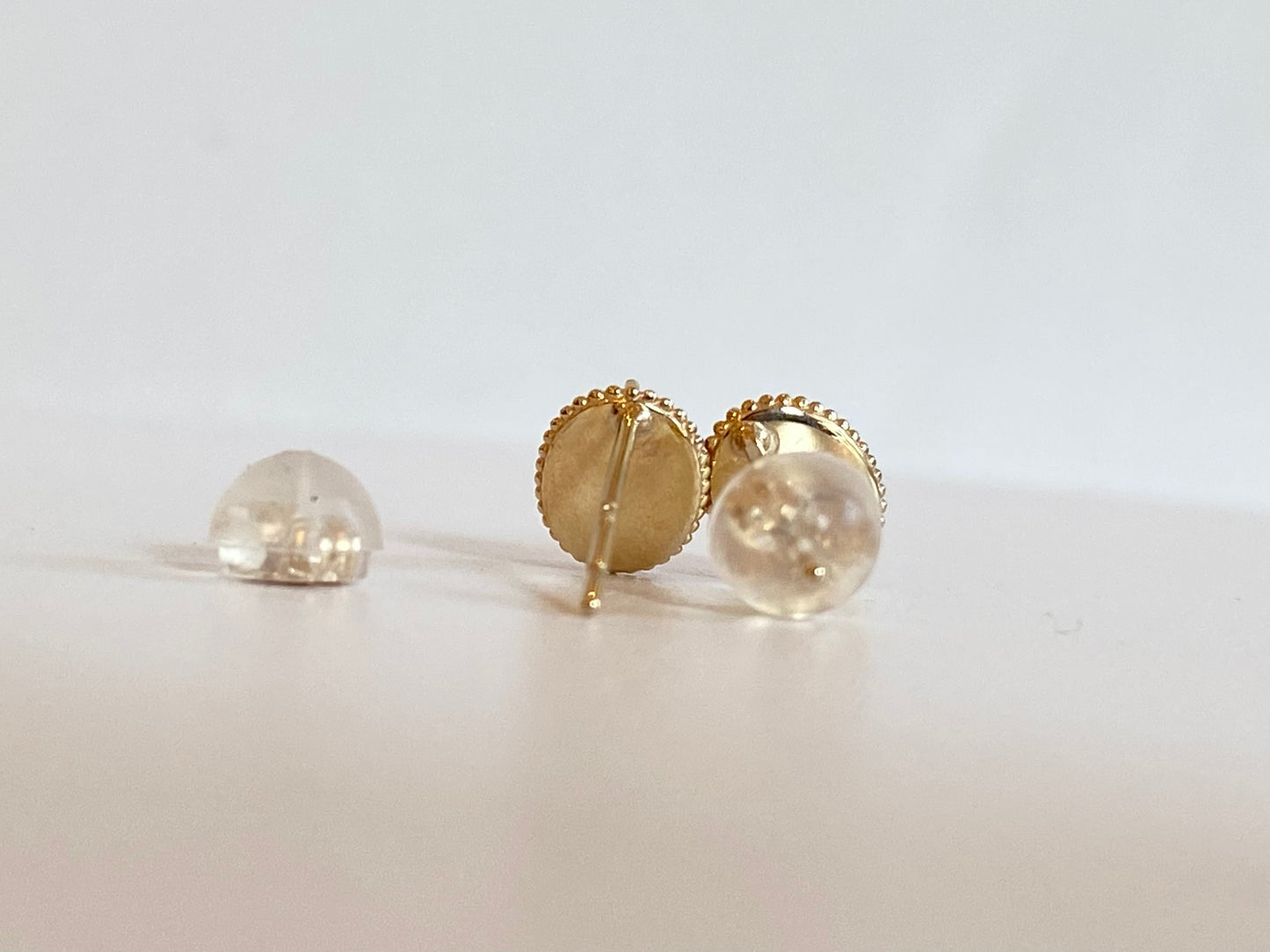 k10イエローゴールド ピンクトルマリンピアス