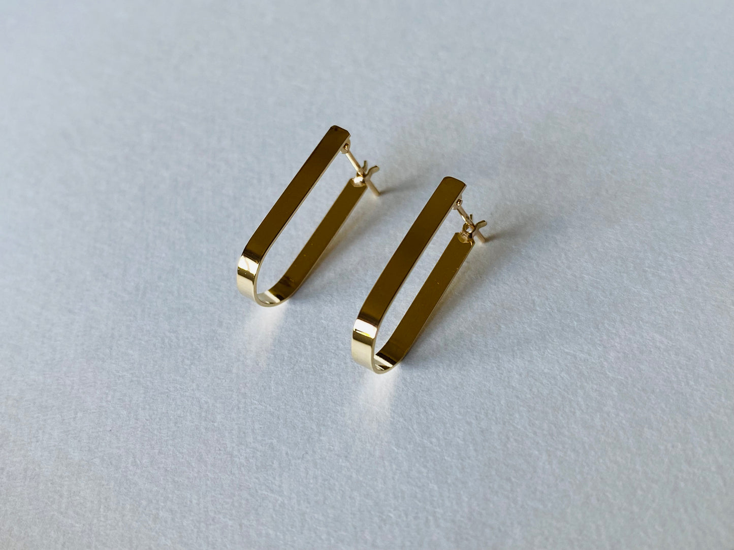 K10イエローゴールド 輪っかピアス