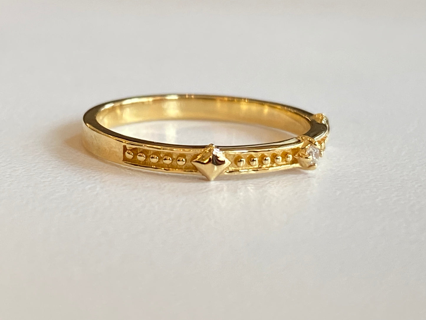 K18イエローゴールド ダイヤモンド0.01ct
