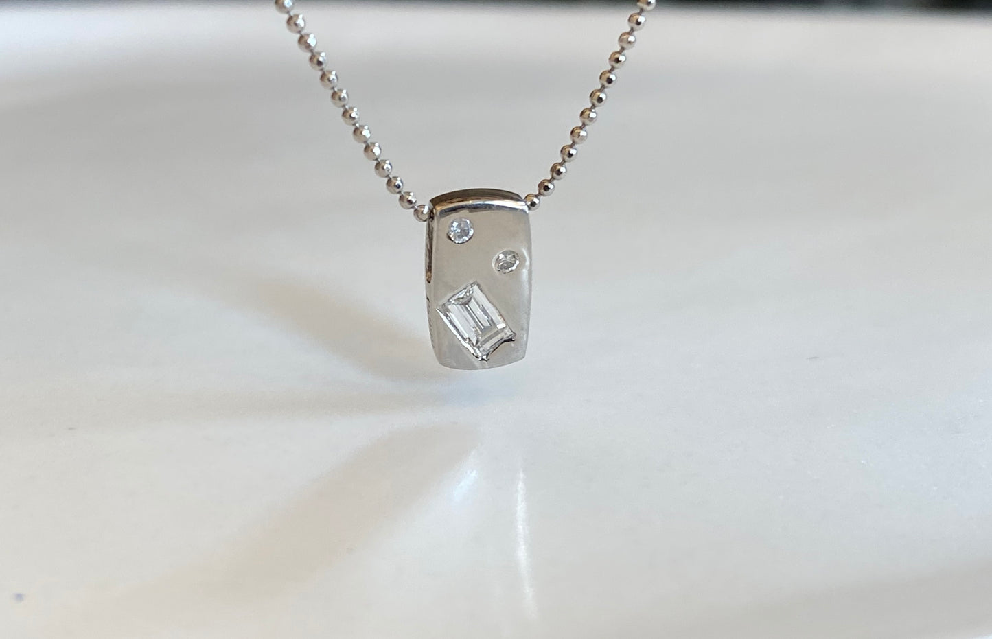 Pt ダイヤモンド 0.05ct ネックレス