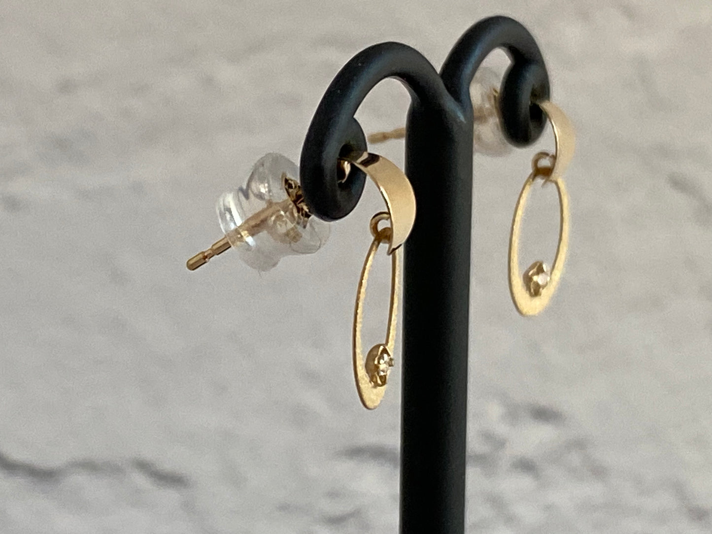 K18イエローゴールドダイヤモンド0.028ctピアス