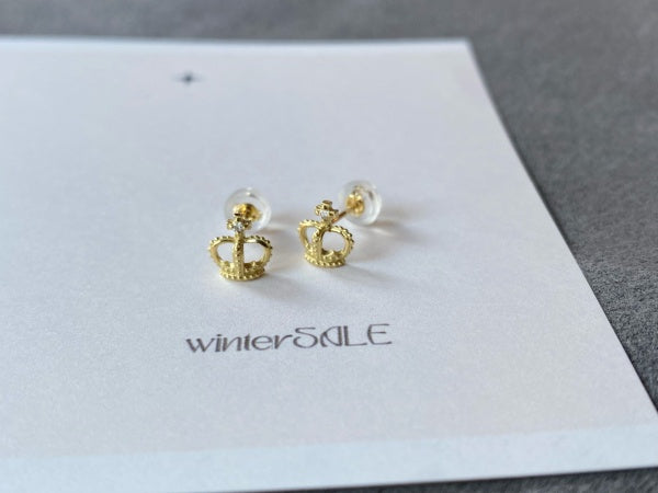 K18ダイヤモンドクラウンピアス