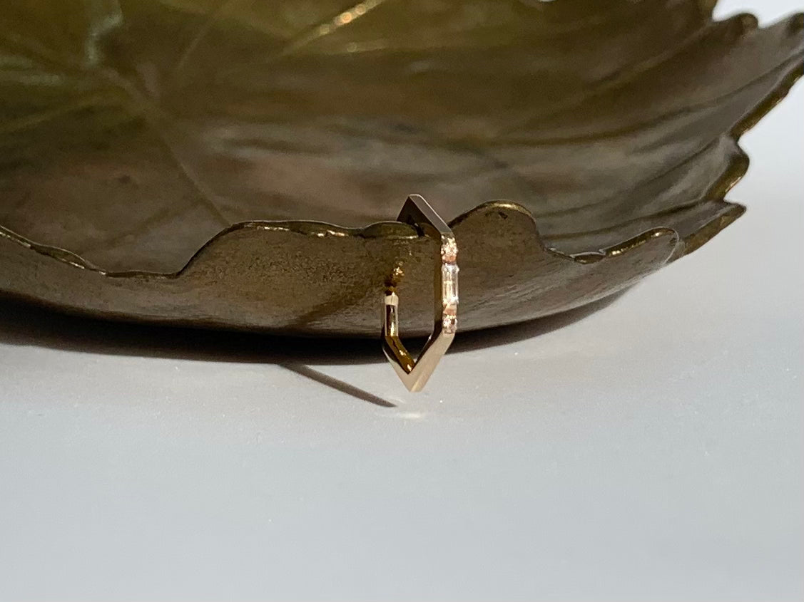 K10イエローゴールドホワイトトパーズカフ