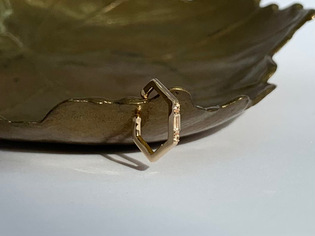 K10イエローゴールドホワイトトパーズカフ