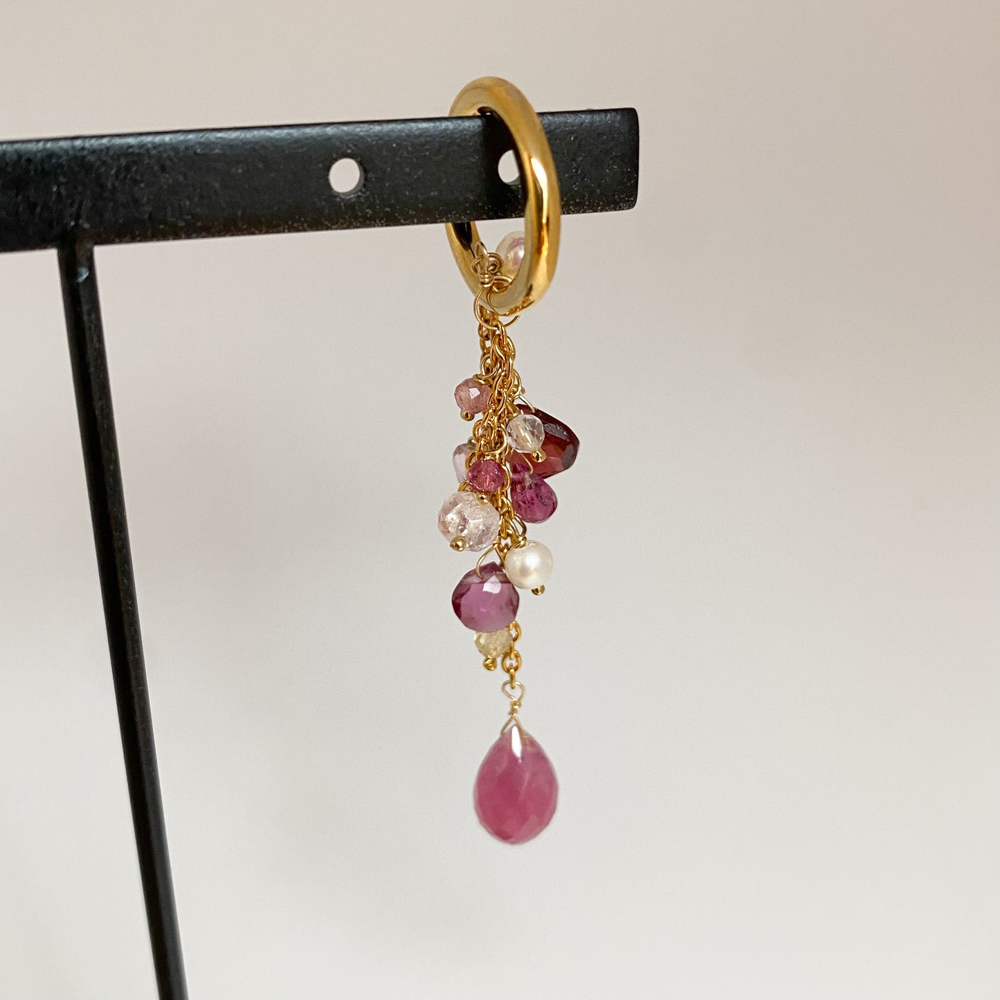 SV 3way天然石イヤーカフ