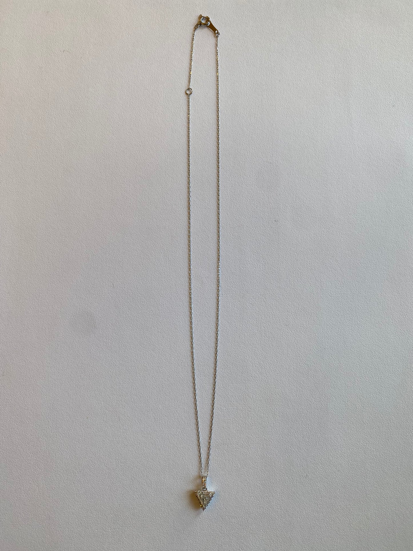 K18ホワイトゴールド　ダイヤモンド　0.38ctネックレス