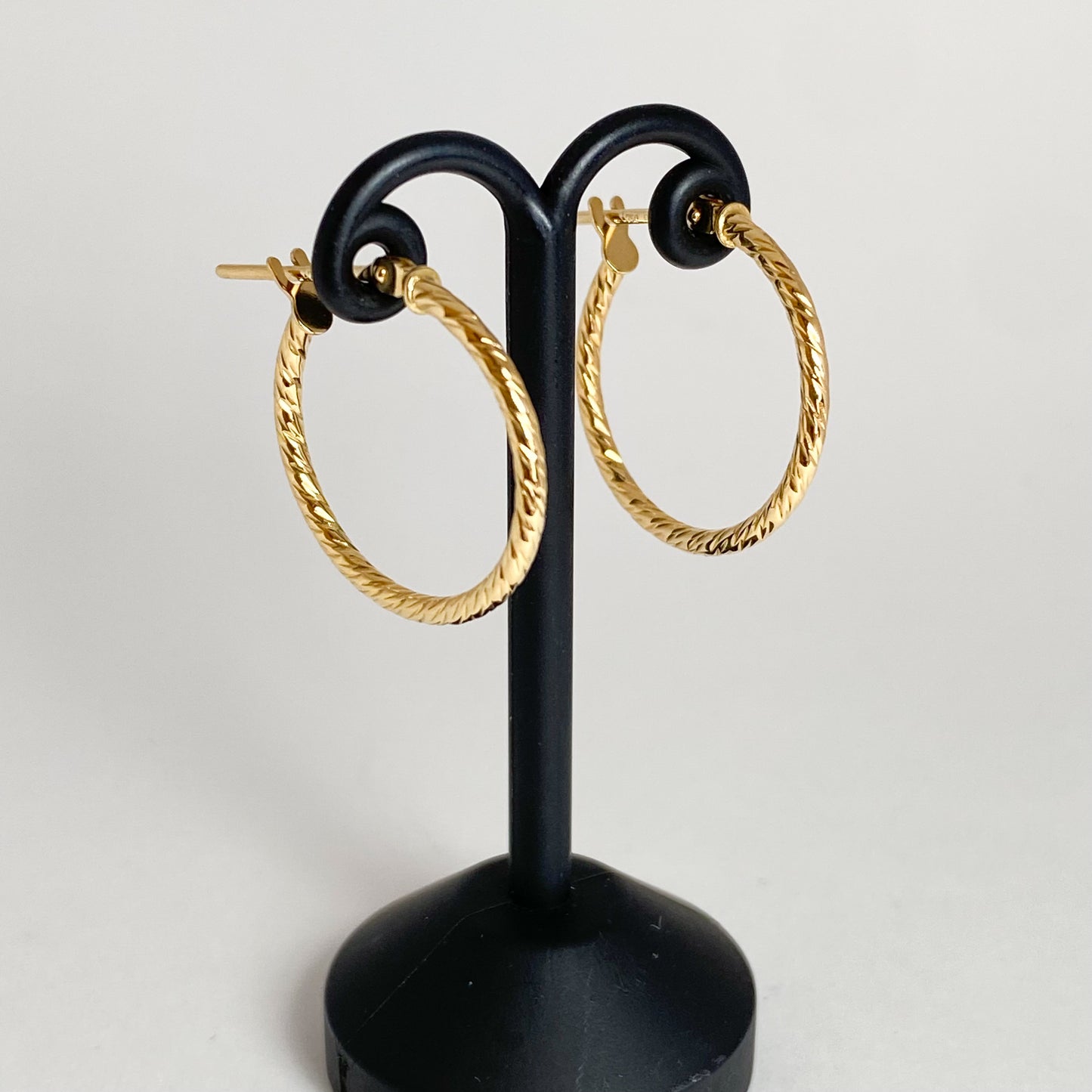 K18イエローゴールド 地金ピアス