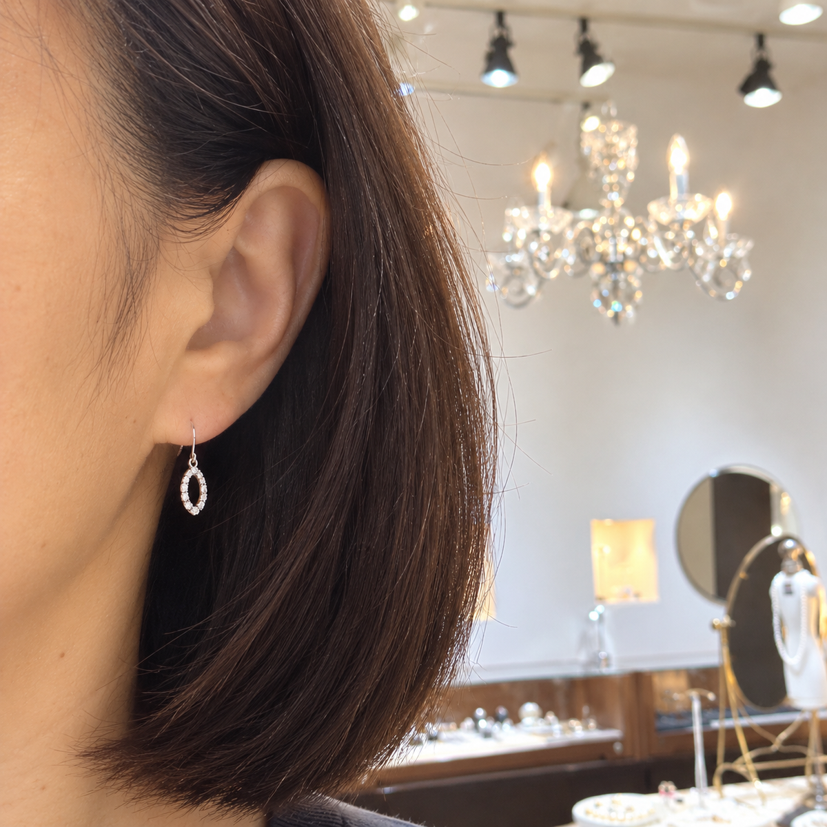 Ptダイヤモンド0.16ctピアス