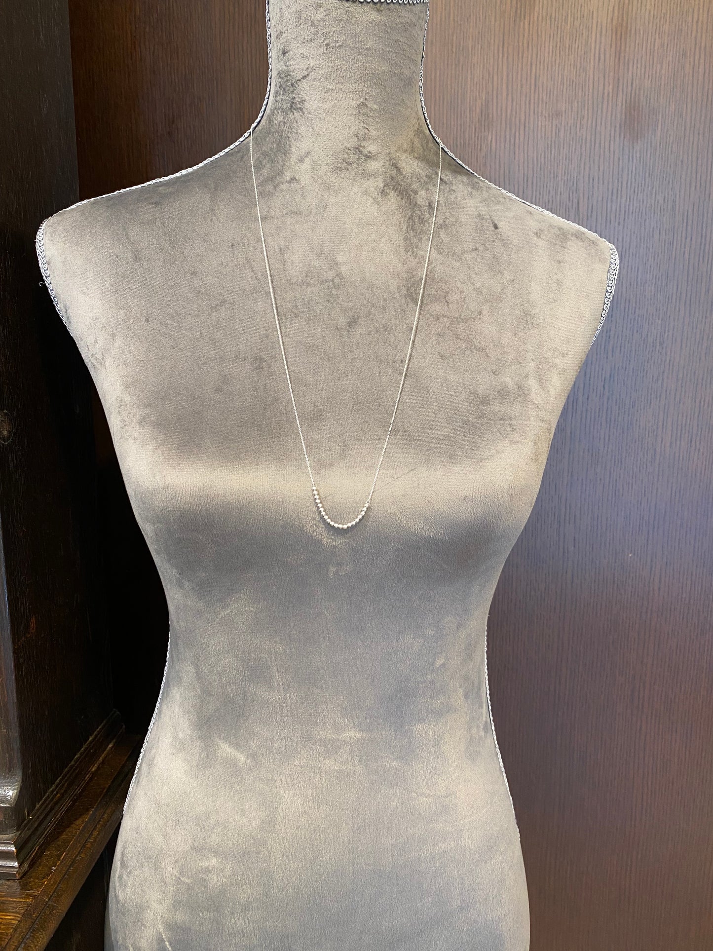 K10WG地金ネックレス