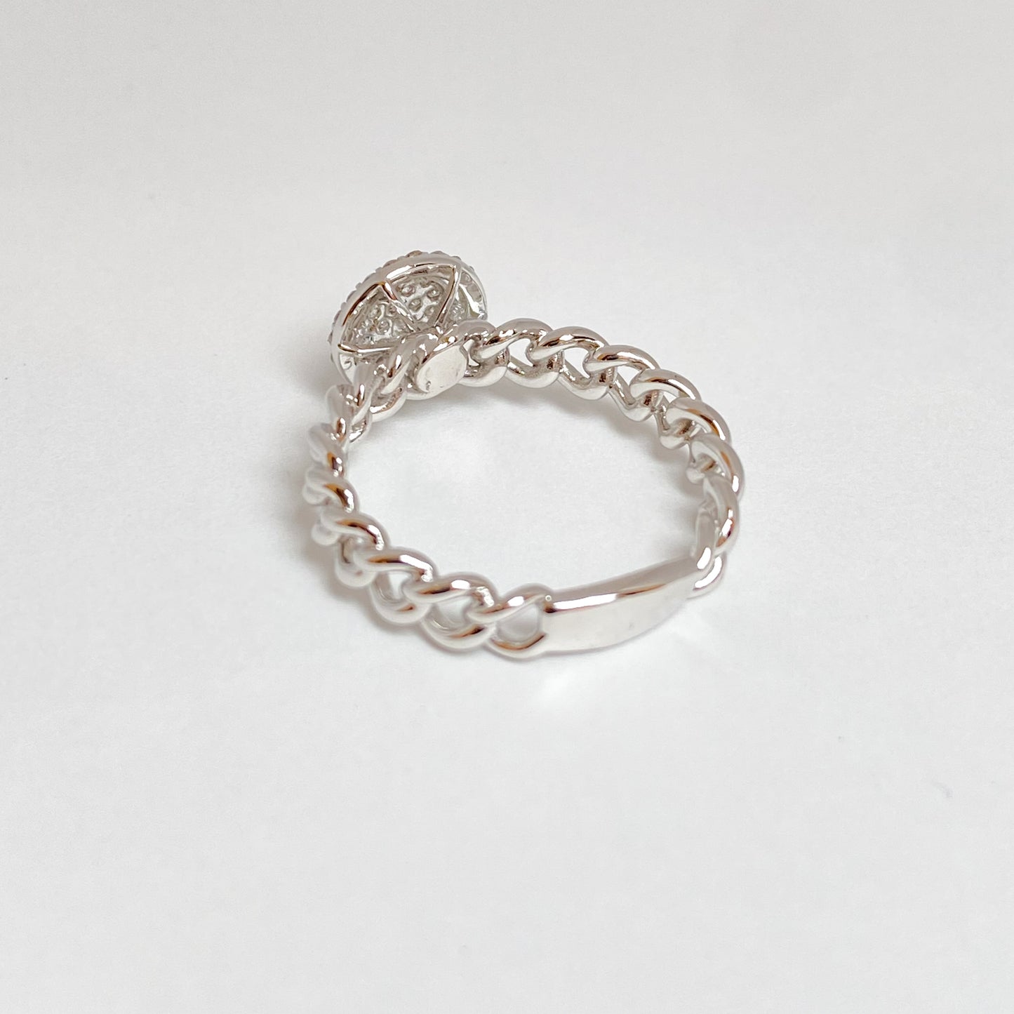 K18ホワイトゴールドダイヤモンド0.25ctリング