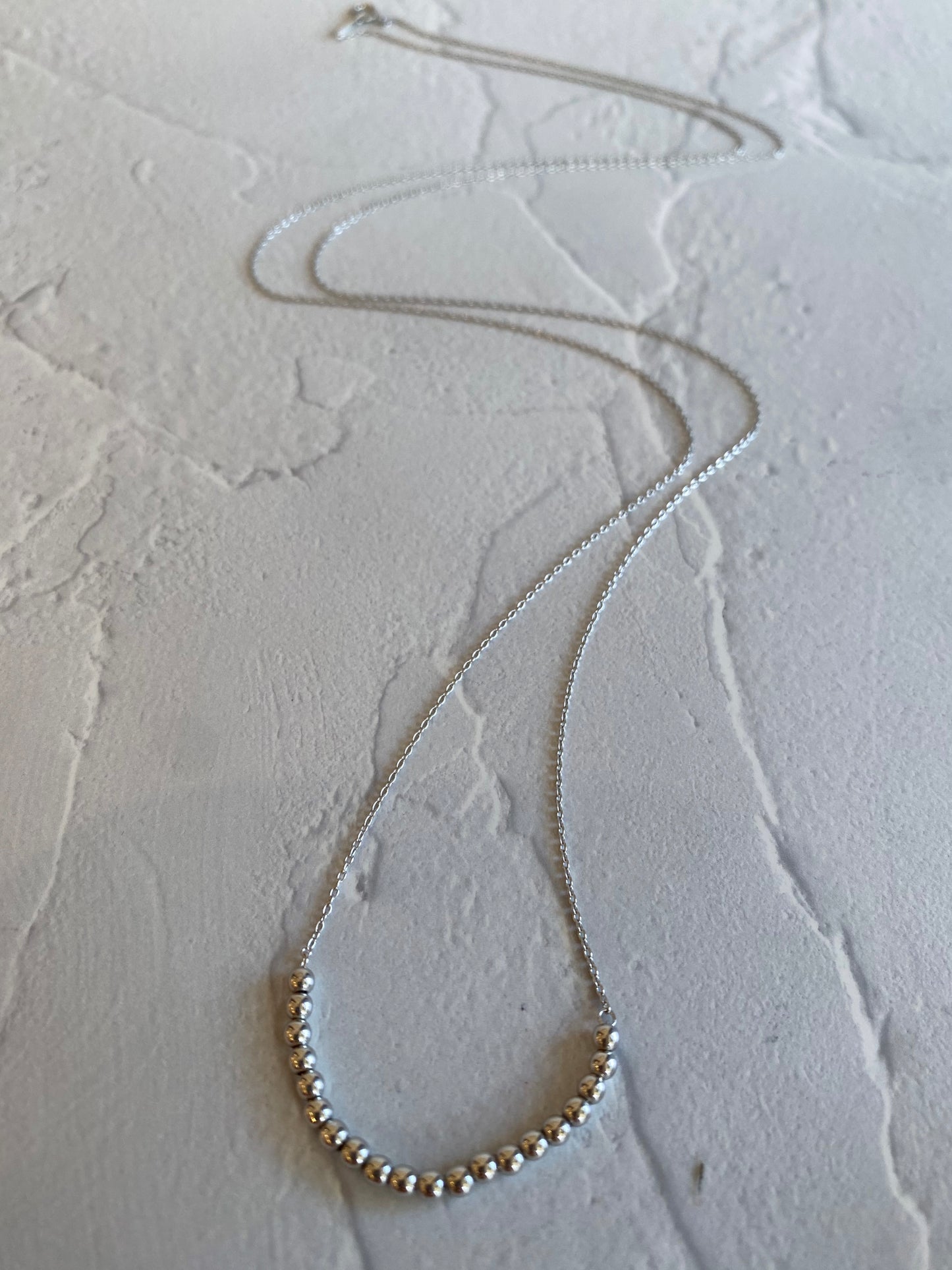 K10WG地金ネックレス