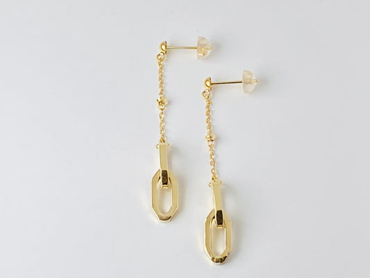 K18イエローゴールド 地金ピアス