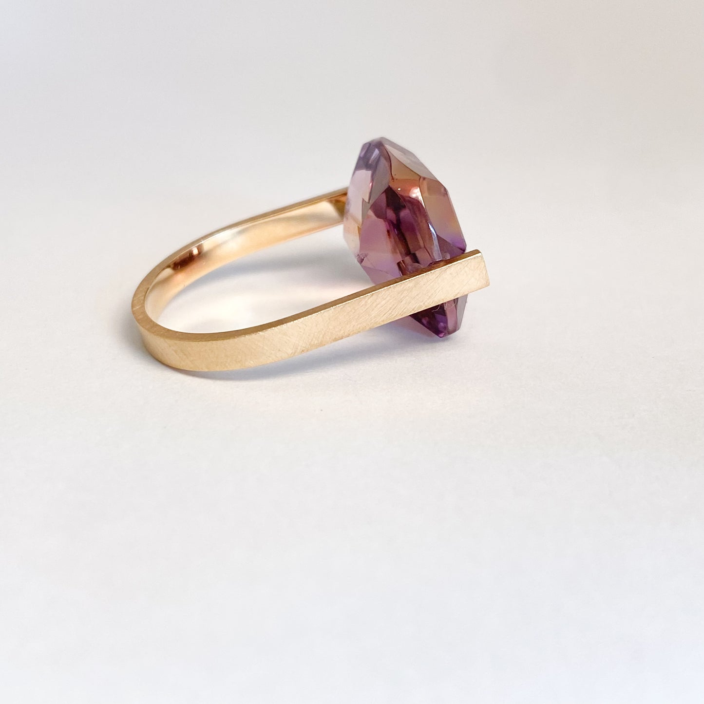 K10イエローゴールド アメトリンリング