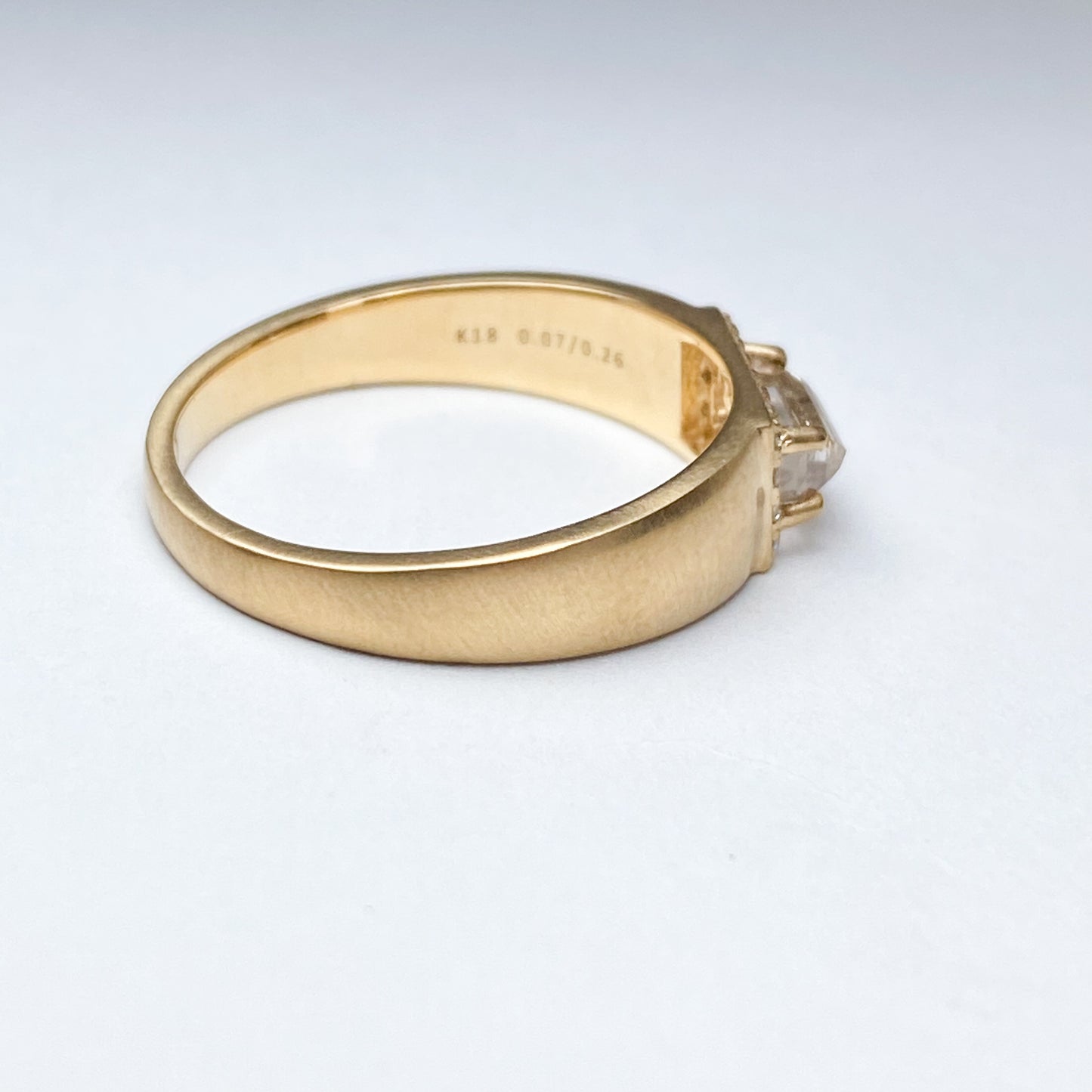 K18イエローゴールド ダイヤモンド0.33ctリング