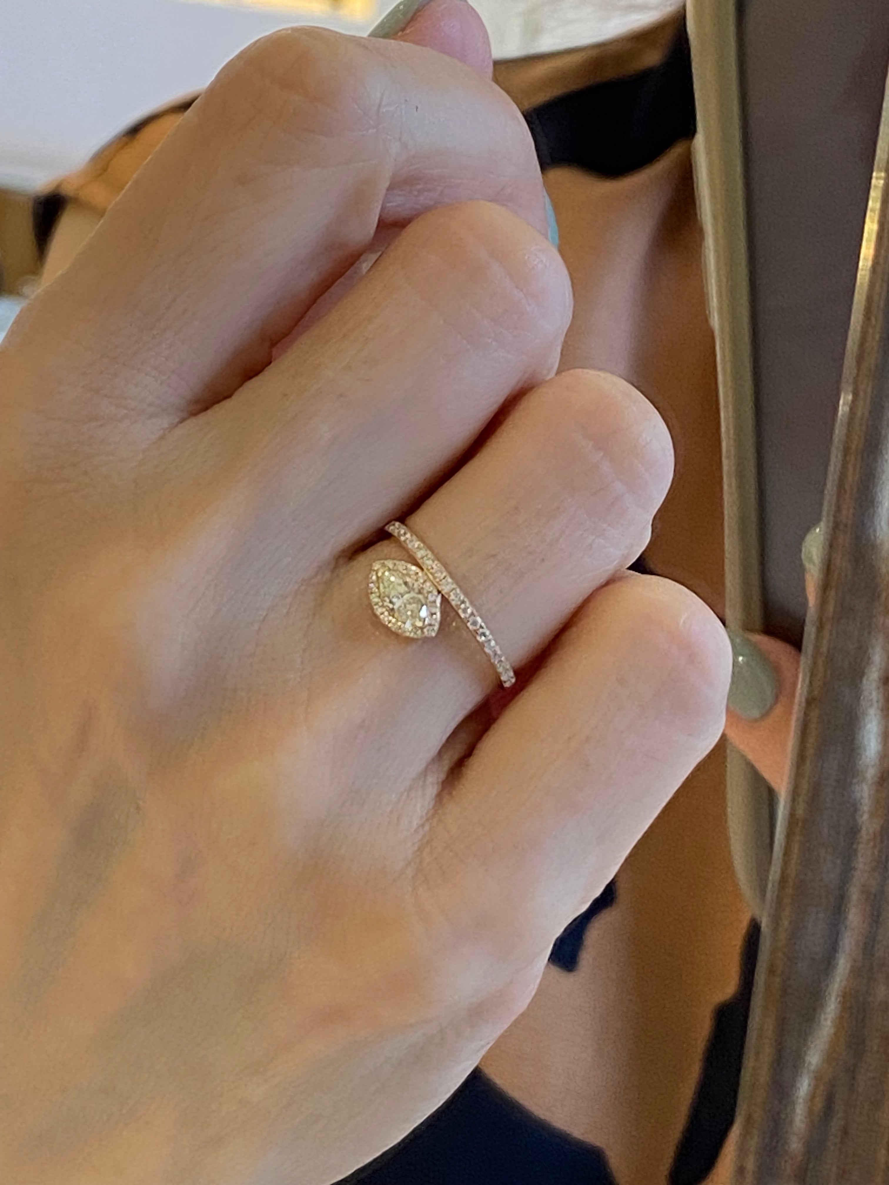 K18イエローゴールド ダイヤモンド0.52ctリング – Aprile Bijoux