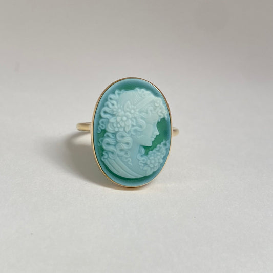 K18イエローゴールド カメオリング