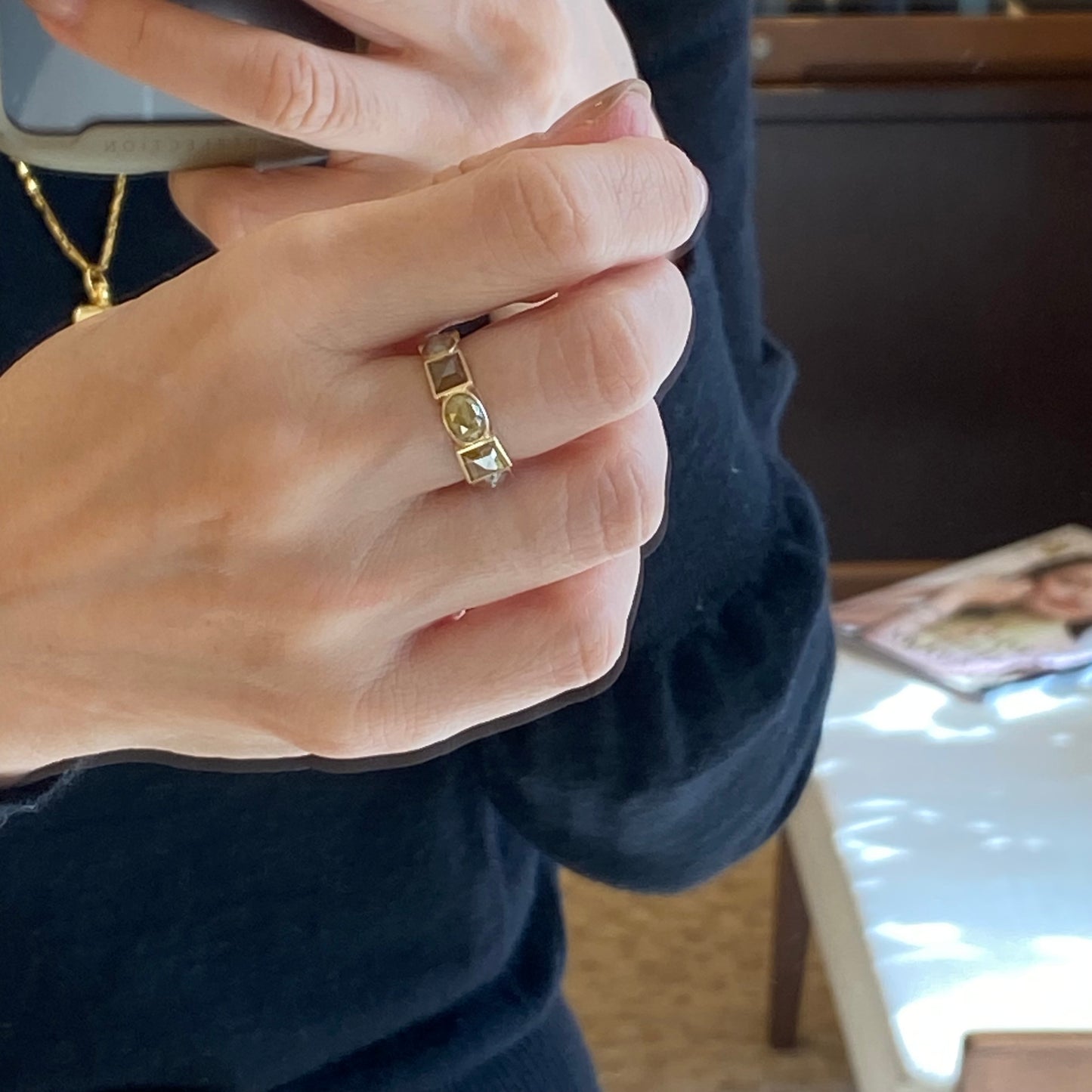 K18イエローゴールド ダイヤモンド5.4ctリング