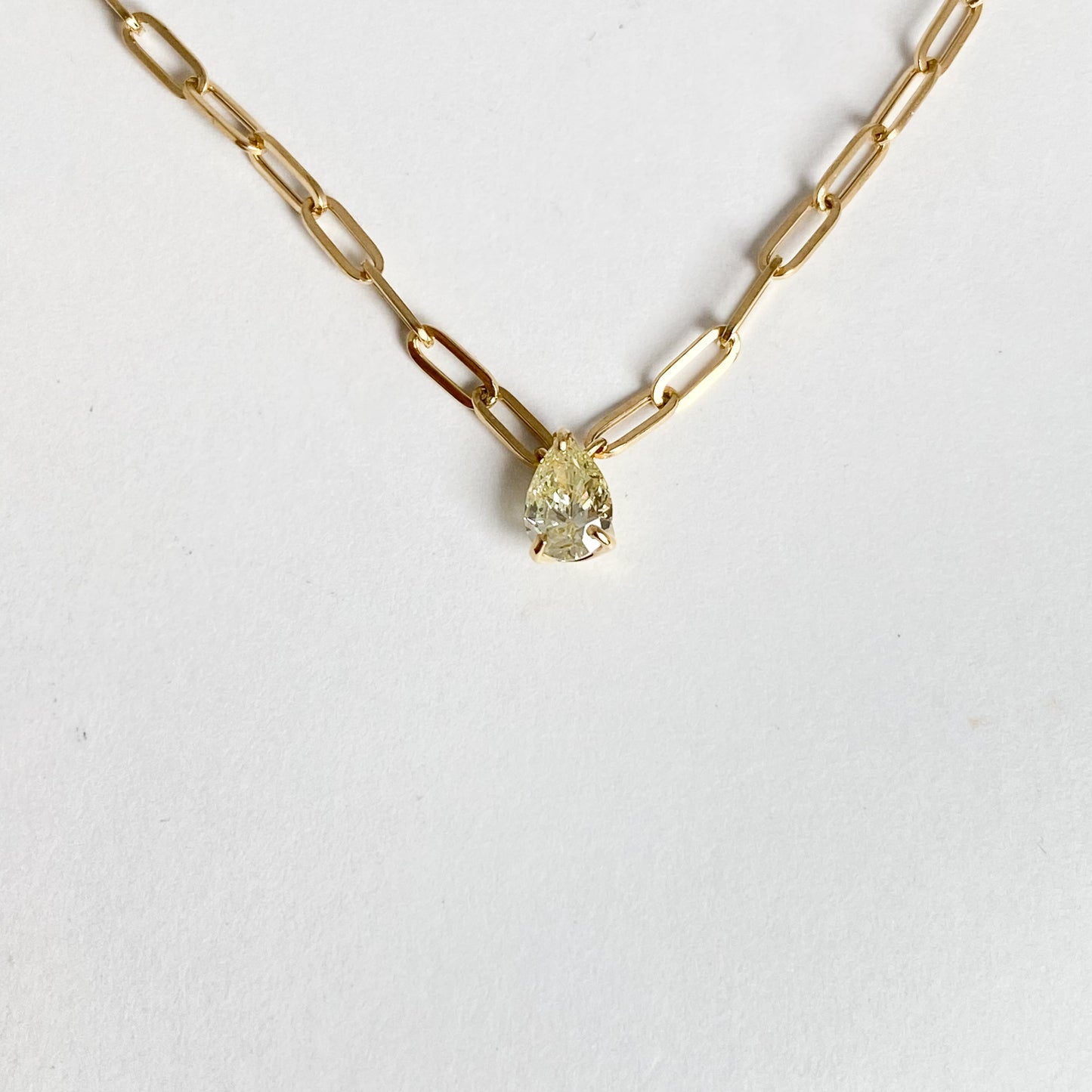 K18イエローゴールド ダイヤモンド0.3ctネックレス