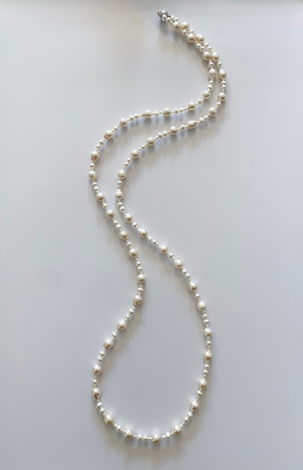 SVパールロングネックレス