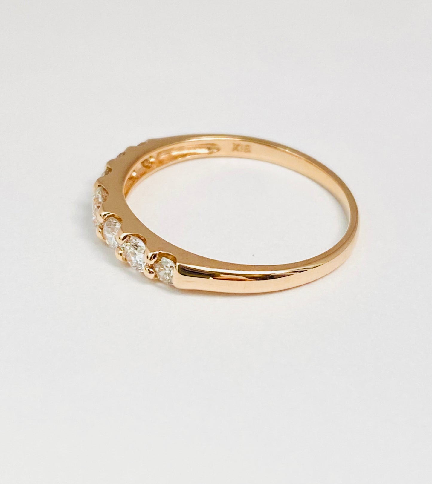 K18ピンクゴールド　ダイヤモンド0.5ctリング