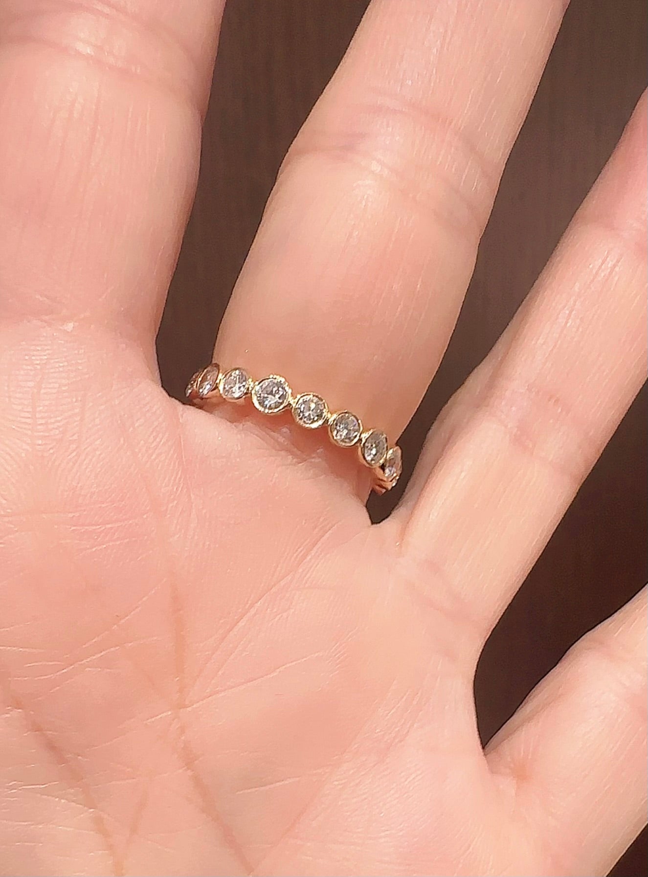 K18イエローゴールド　ダイヤモンド1.15ctリング