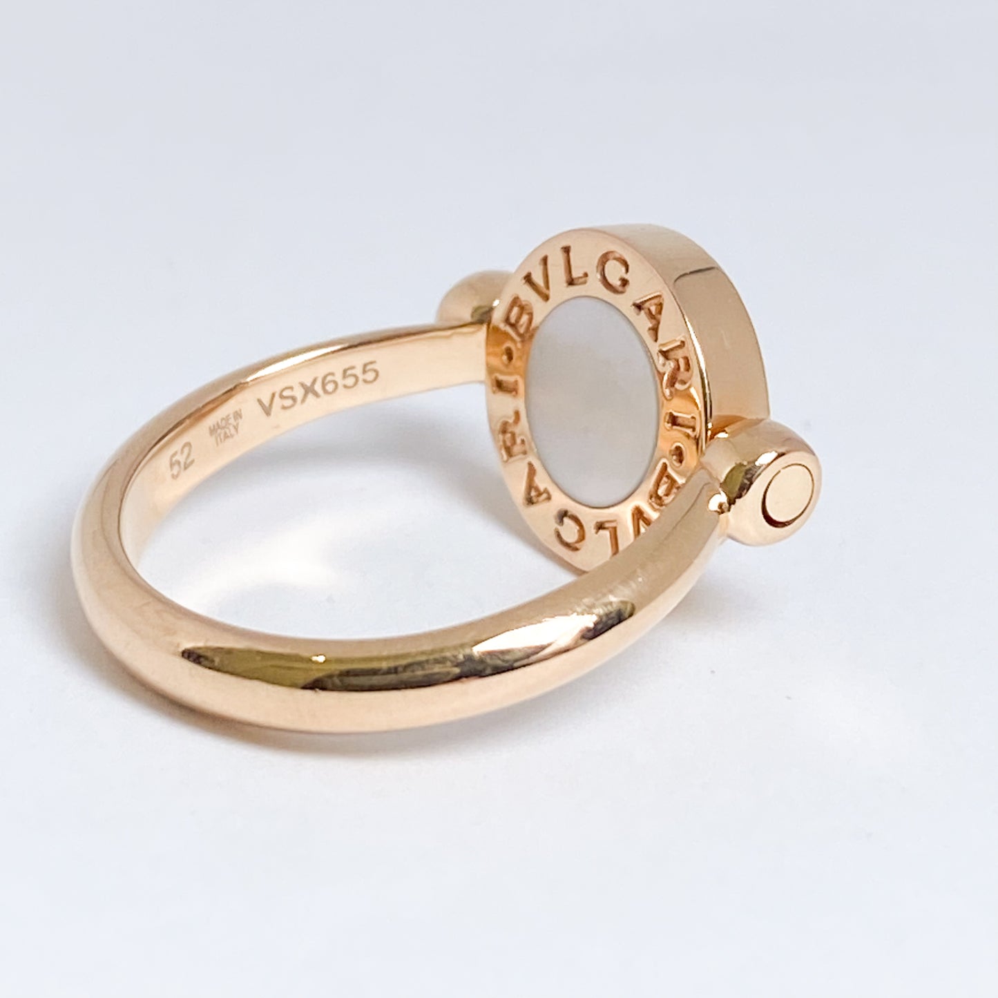 BVLGARI

ブルガリ・ブルガリ リバーシブルリング
オニキス／マザーオブパール
K18ピンクゴールド