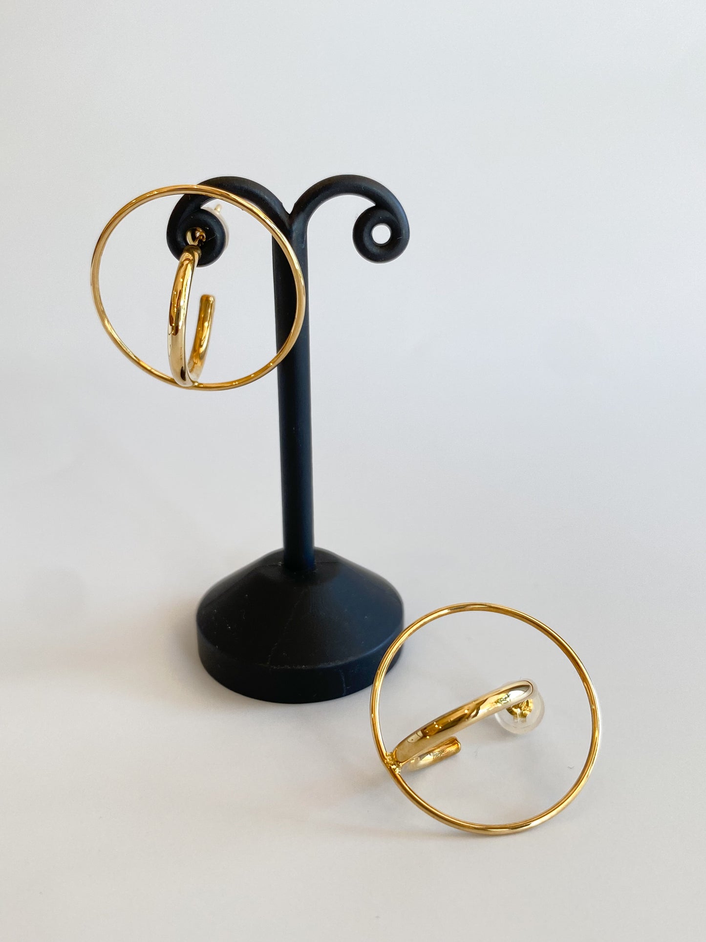 K18イエローゴールド地金ピアス