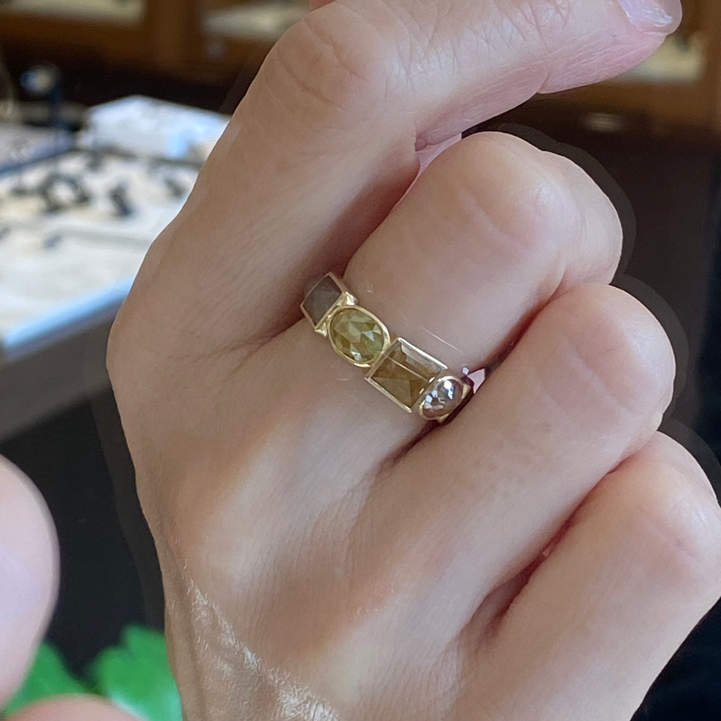 K18イエローゴールド ダイヤモンド5.4ctリング