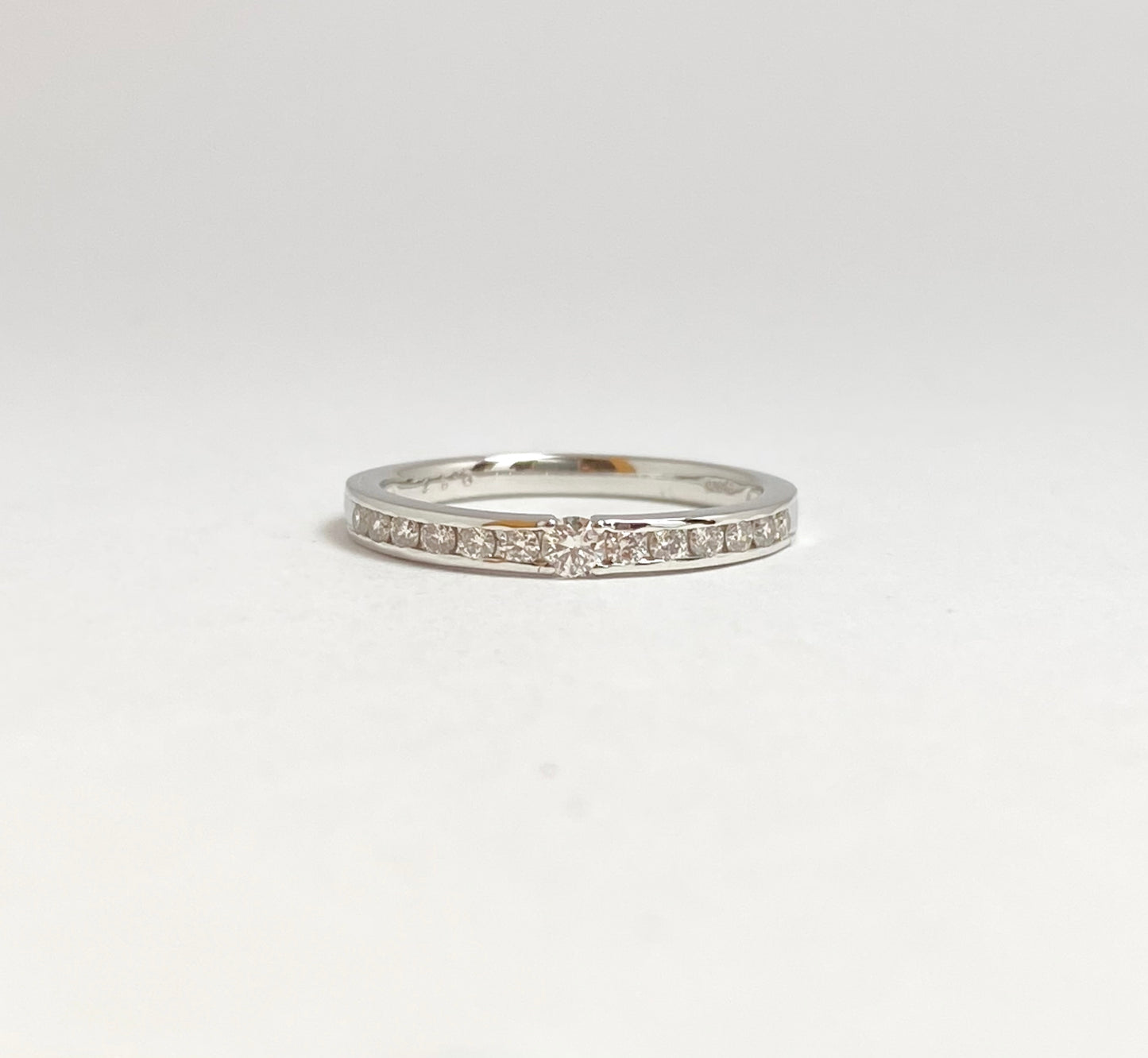 Ptダイヤモンド(H&C)0.2ctピンキーリング