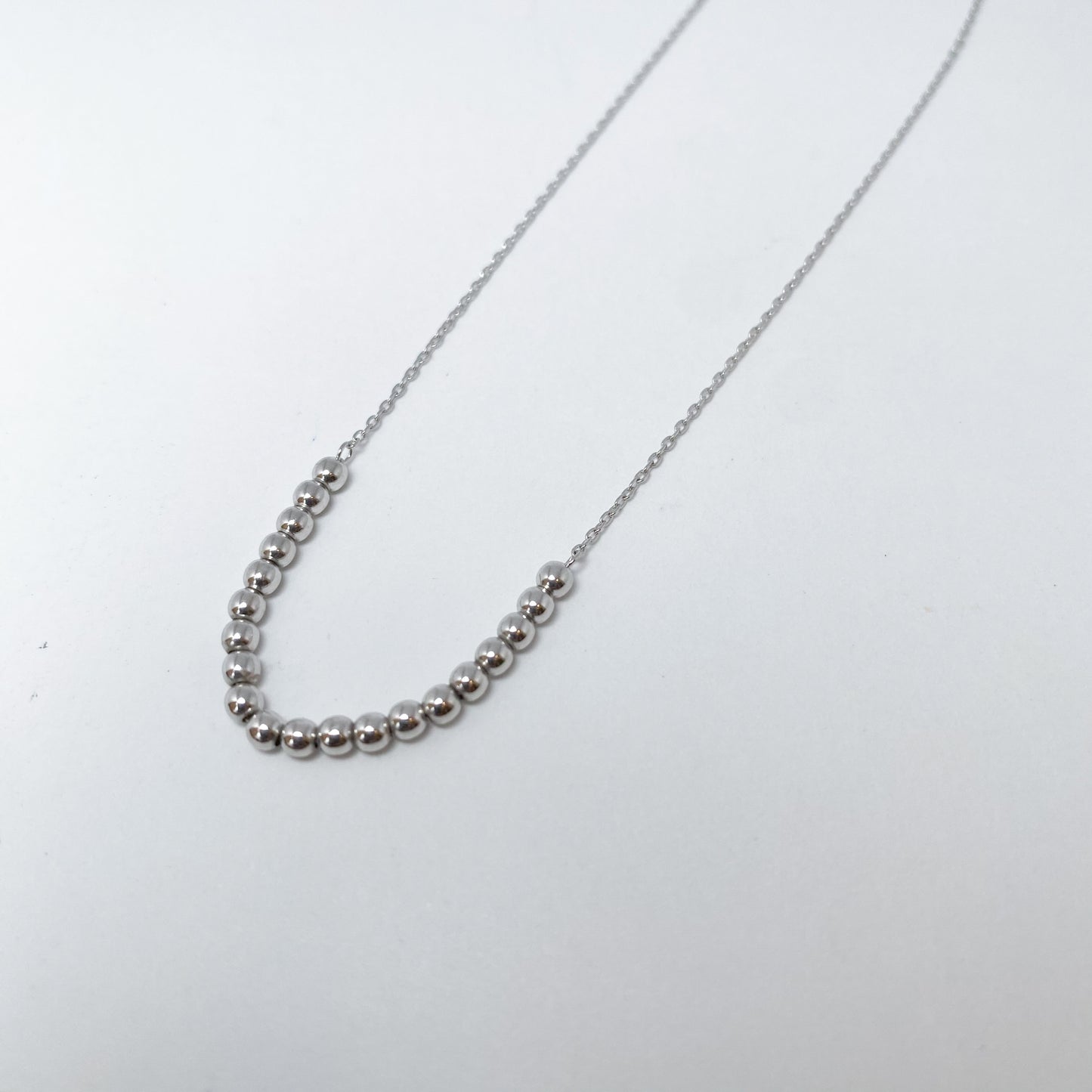 K10WG地金ネックレス